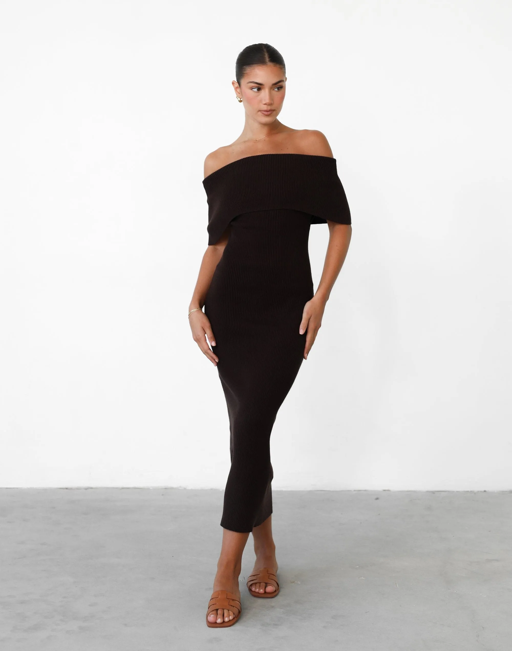 Ambiguity Maxi Dress (Chocolate) sold by Charcoal Clothing