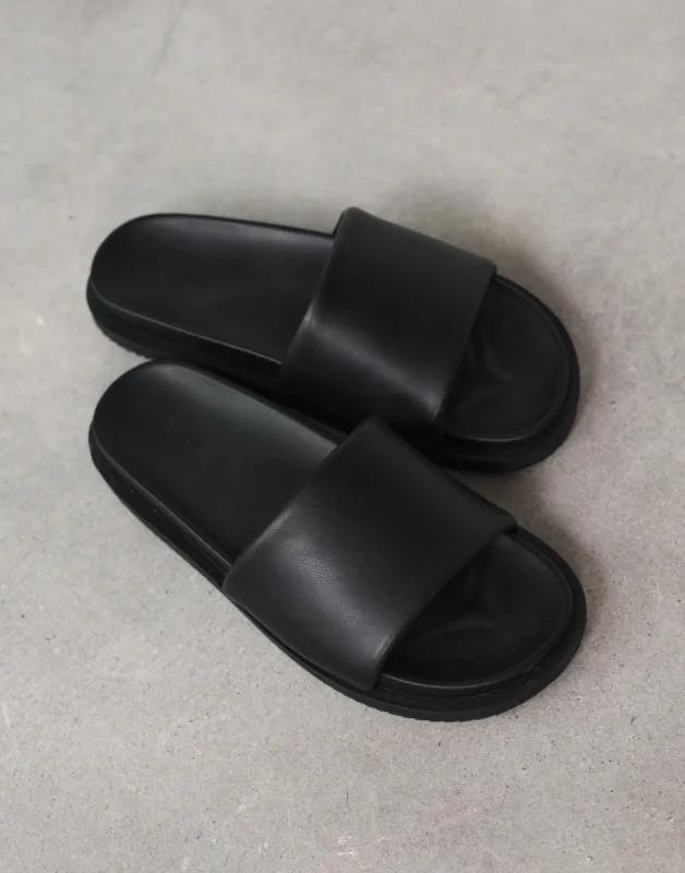 Tiago Slide (Black) - By Billini sold by Charcoal Clothing