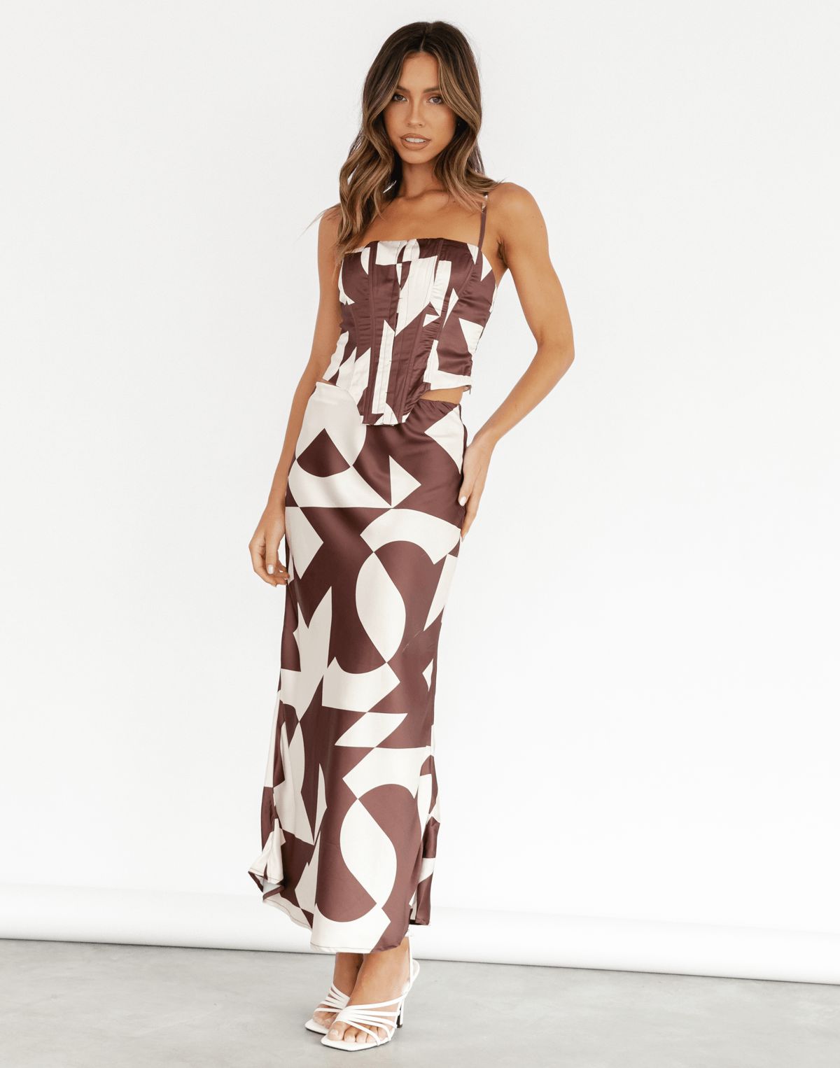 Bridie Top (Brown/Cream) sold by Charcoal Clothing product image thumbnail 4