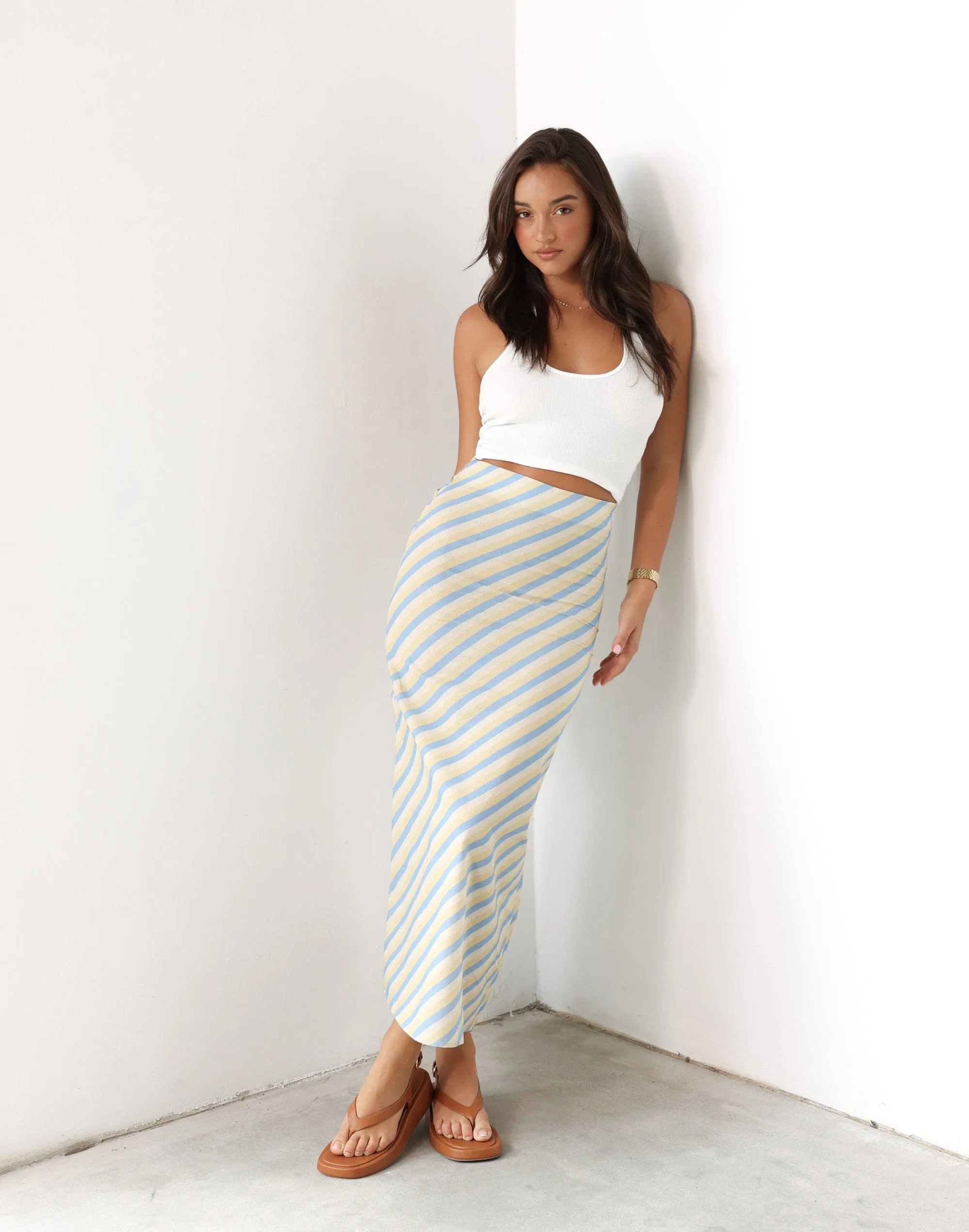 Ella Mae Maxi Skirt (Coastline) sold by Charcoal Clothing product image thumbnail 4
