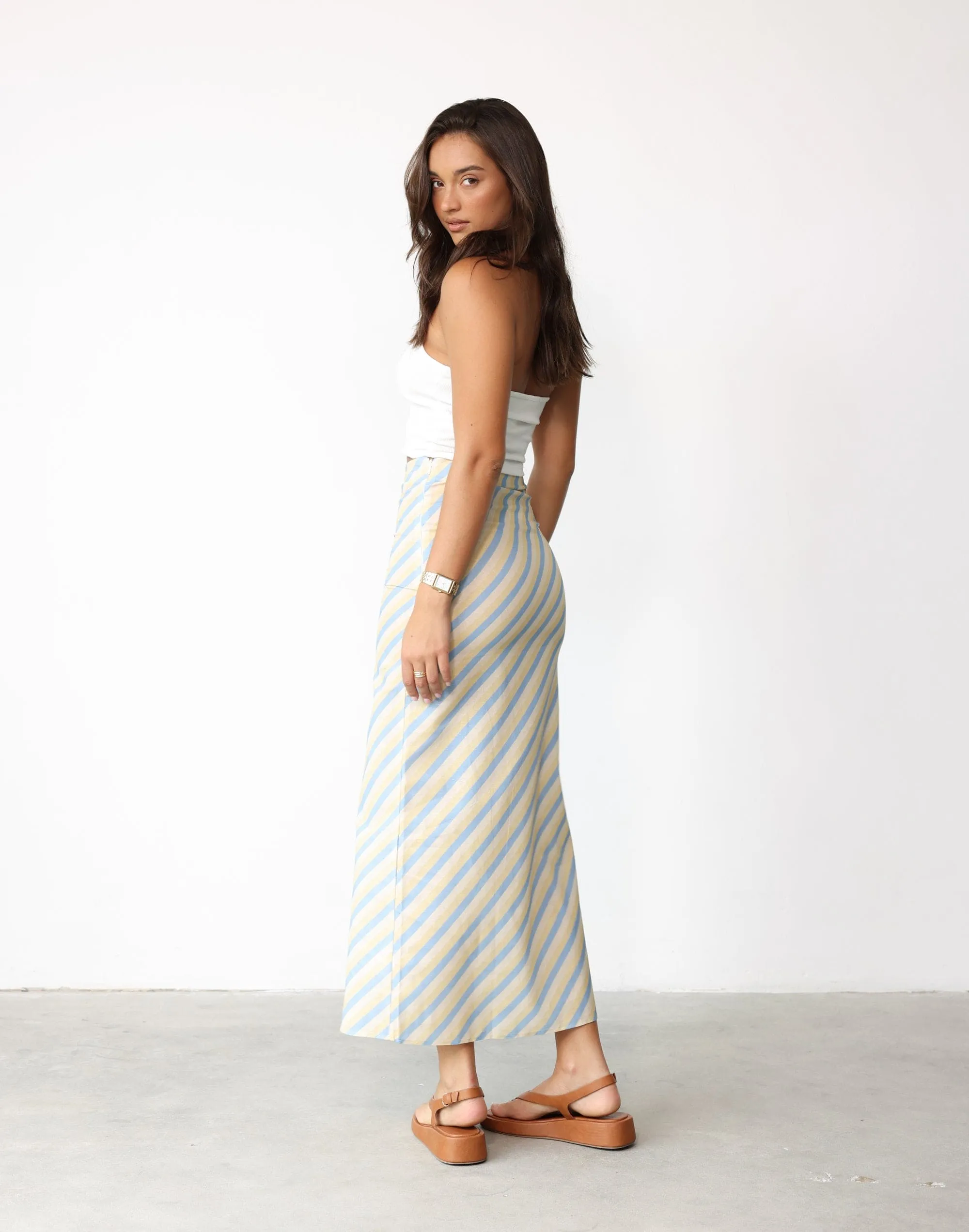 Ella Mae Maxi Skirt (Coastline) sold by Charcoal Clothing product image thumbnail 3