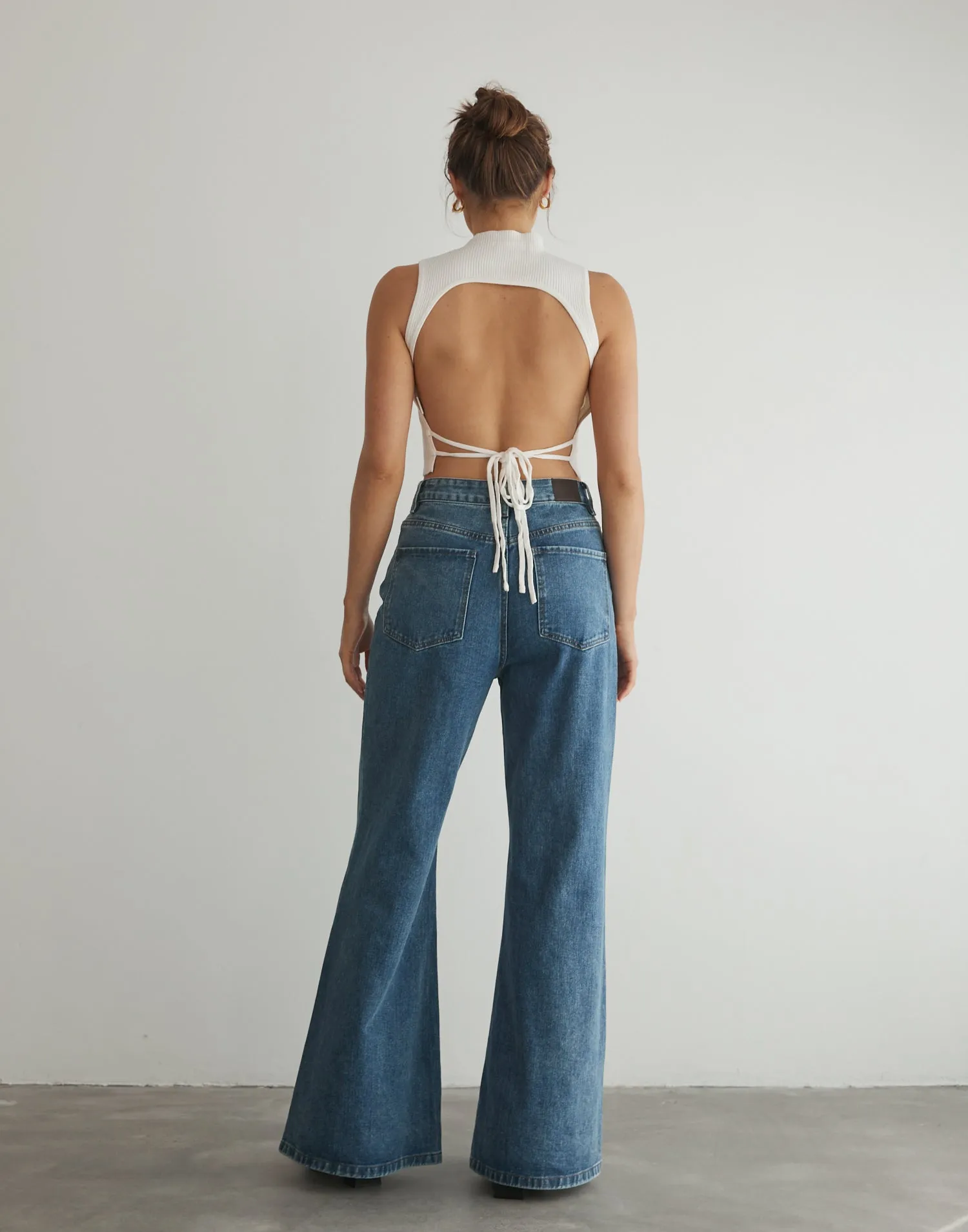 Zamora Knit Crop Top (Off White) sold by Charcoal Clothing product image thumbnail 4