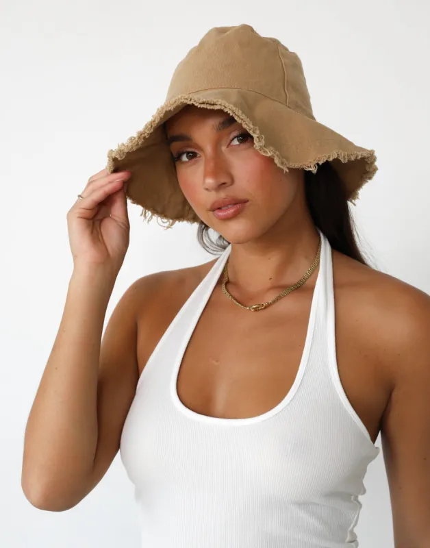 Leilani Bucket Hat (Caramel) sold by Charcoal Clothing