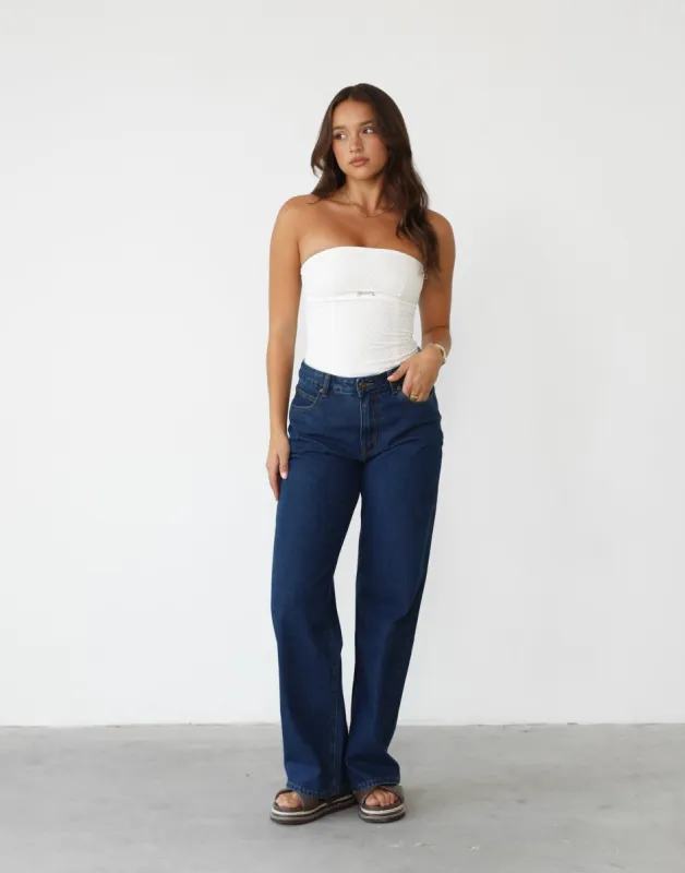 Top Model Jean (Dark Denim) - By Lioness sold by Charcoal Clothing