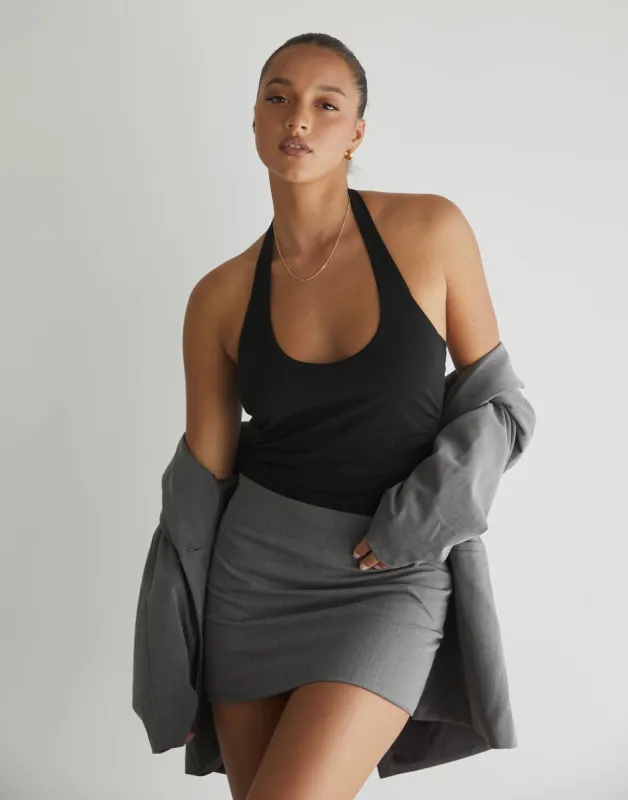 Ashwood Mini Skirt (Grey) sold by Charcoal Clothing