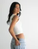 Nima Crop Top (White) sold by Charcoal Clothing