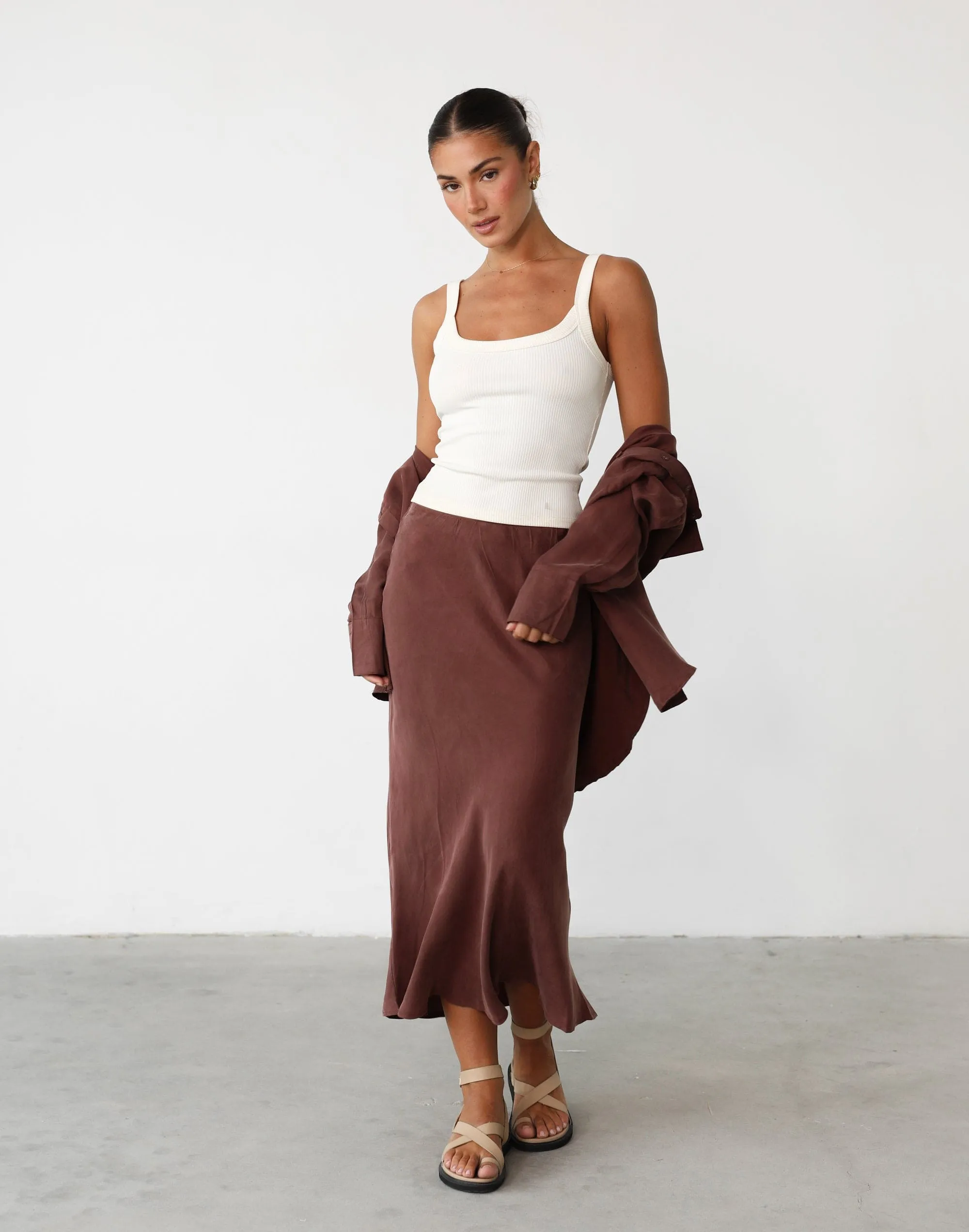Mimi Midi Skirt (Chestnut) sold by Charcoal Clothing product image thumbnail 2