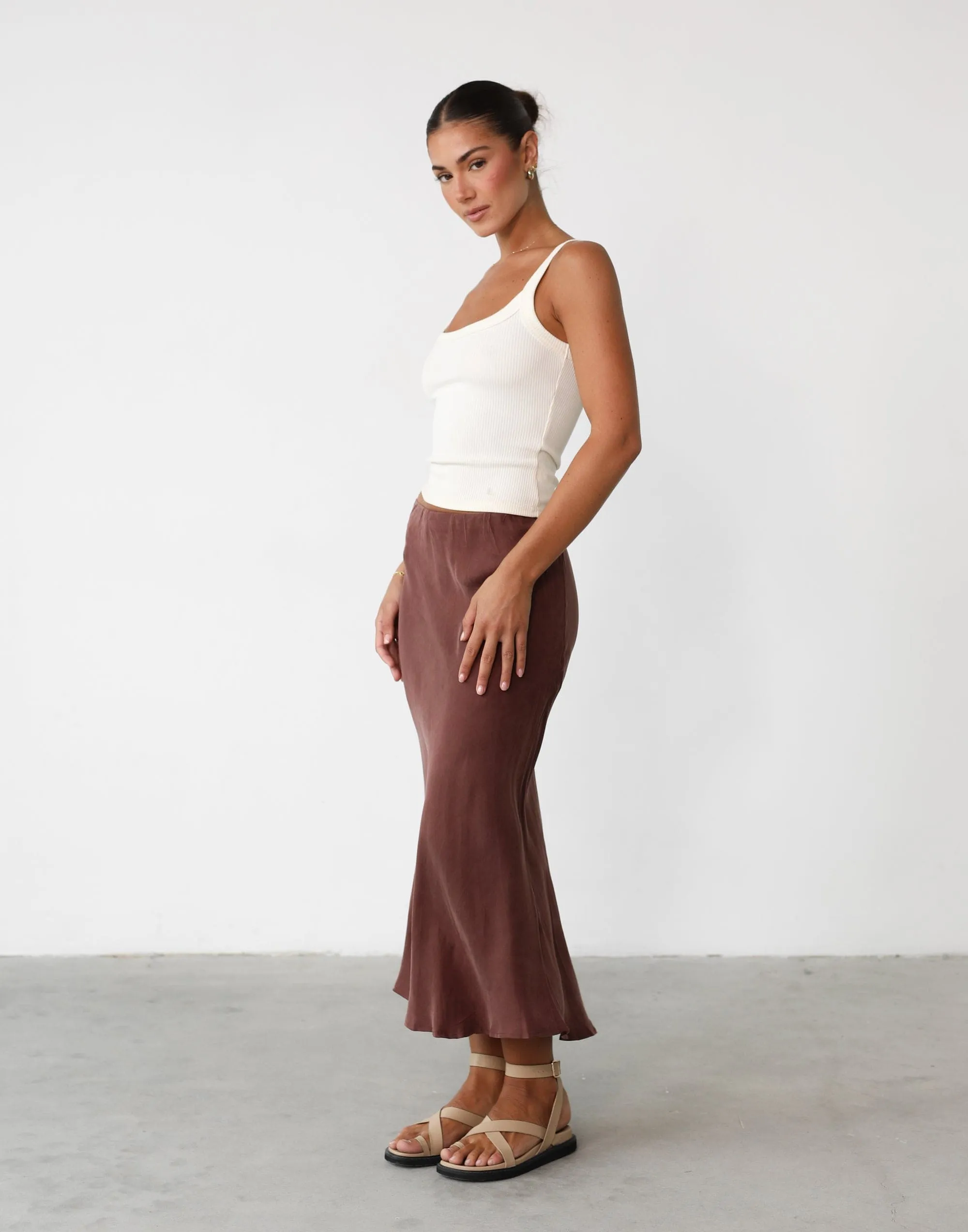 Mimi Midi Skirt (Chestnut) sold by Charcoal Clothing product image thumbnail 5