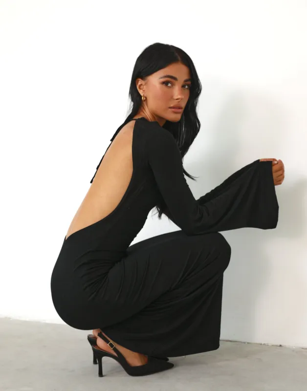Carina Maxi Dress (Black) sold by Charcoal Clothing
