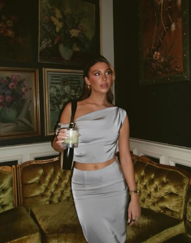 Viviana Top (Silver) sold by Charcoal Clothing