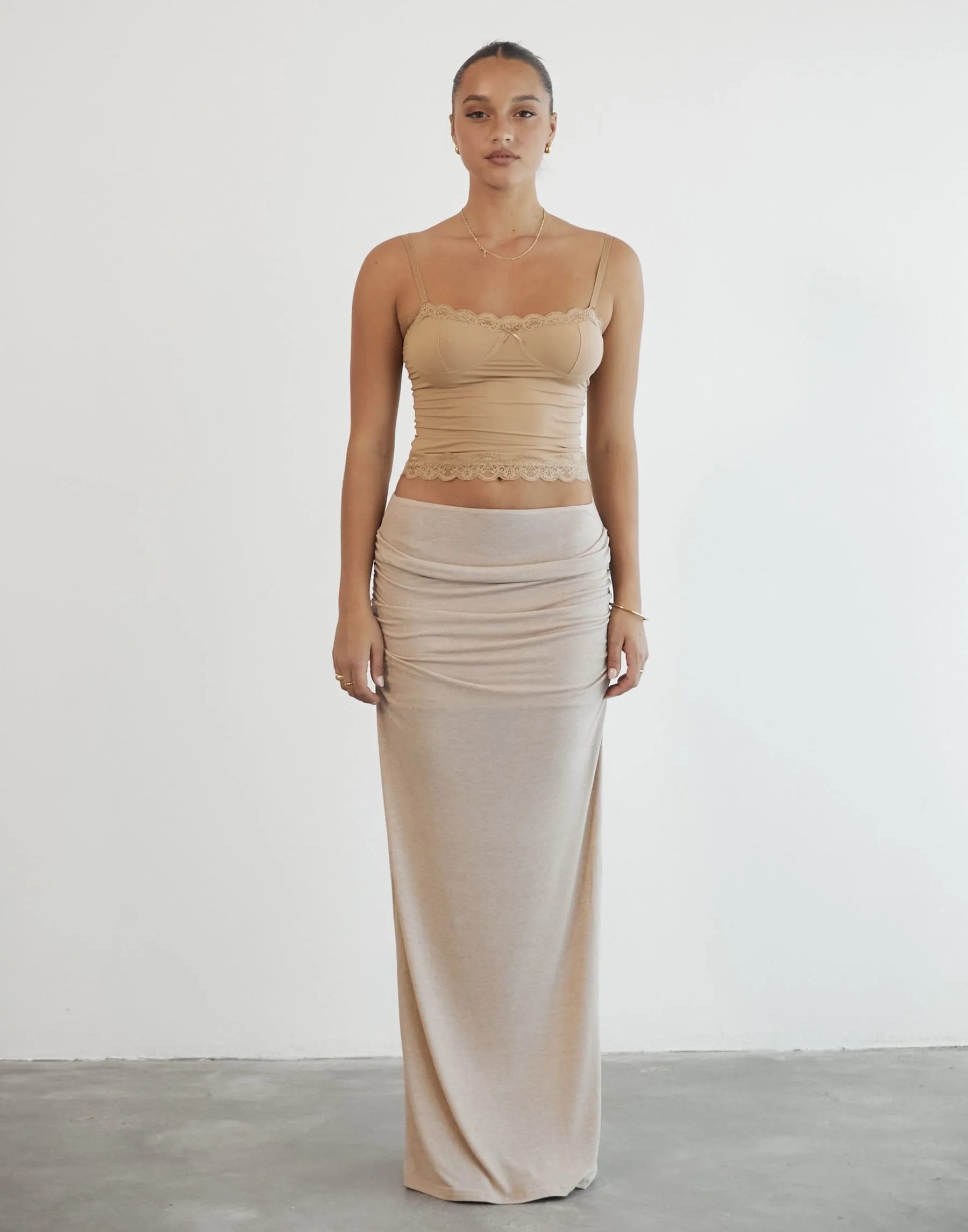 Almost Famous Maxi Skirt (Taupe) - By Lioness sold by Charcoal Clothing product image thumbnail 4