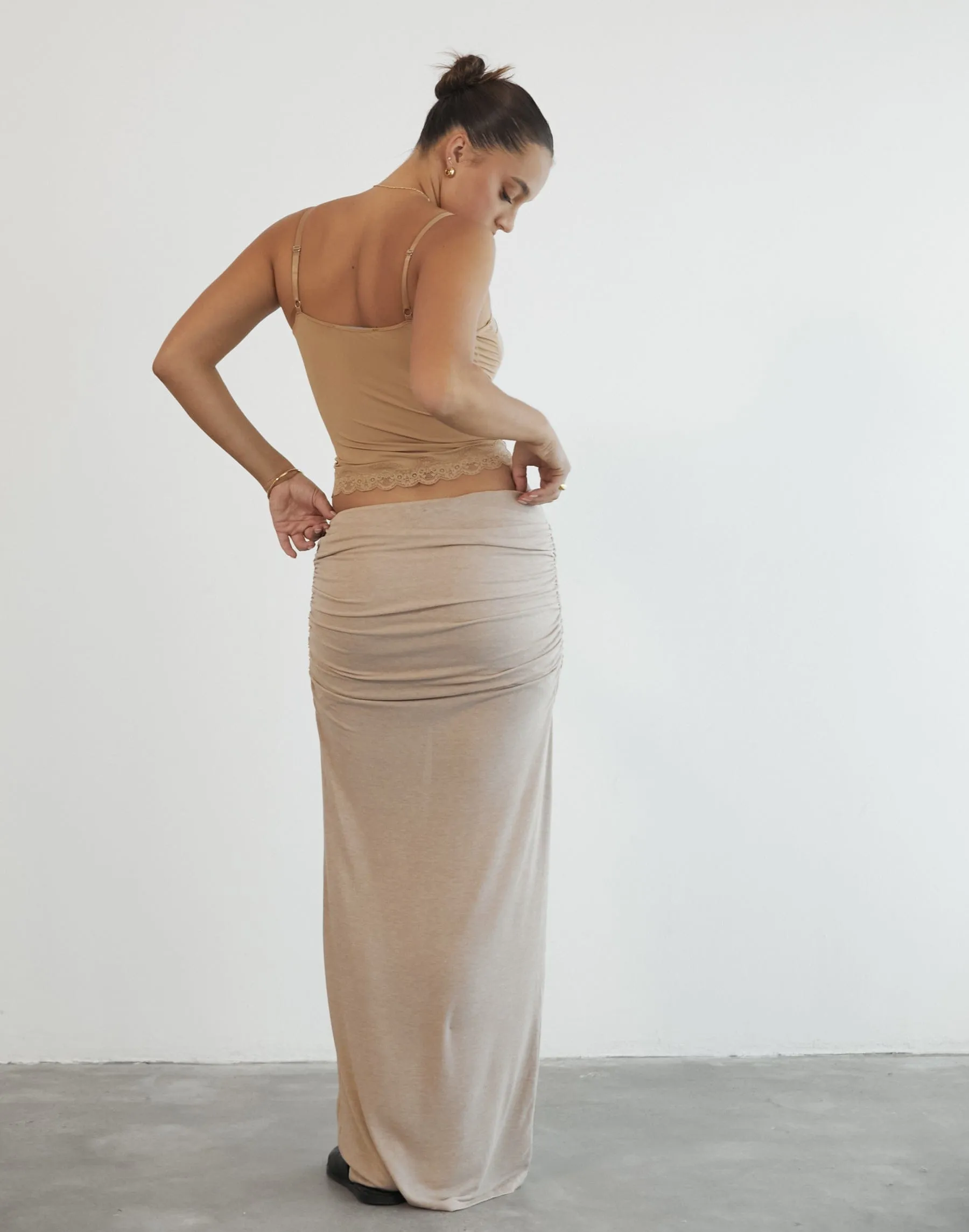 Almost Famous Maxi Skirt (Taupe) - By Lioness sold by Charcoal Clothing product image thumbnail 2