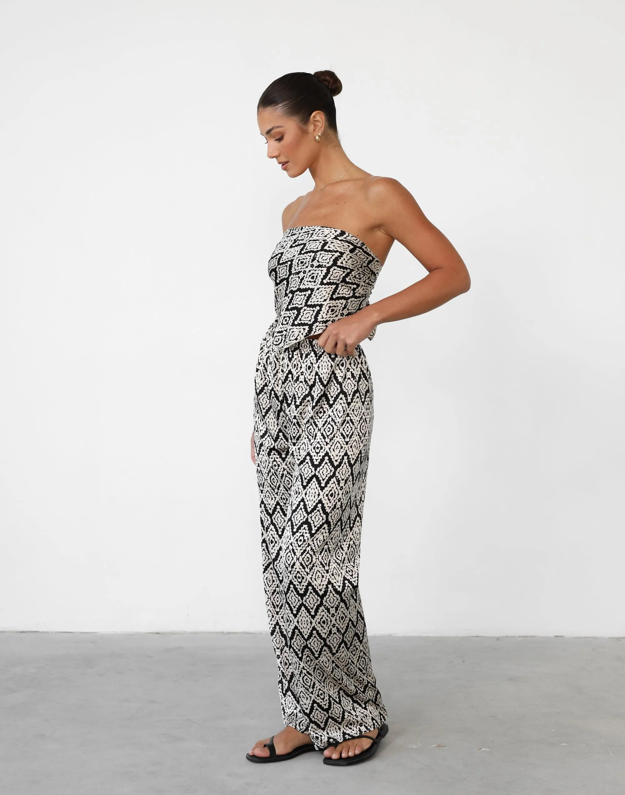 Jahmilla Pants (Beige Print) sold by Charcoal Clothing product image thumbnail 2