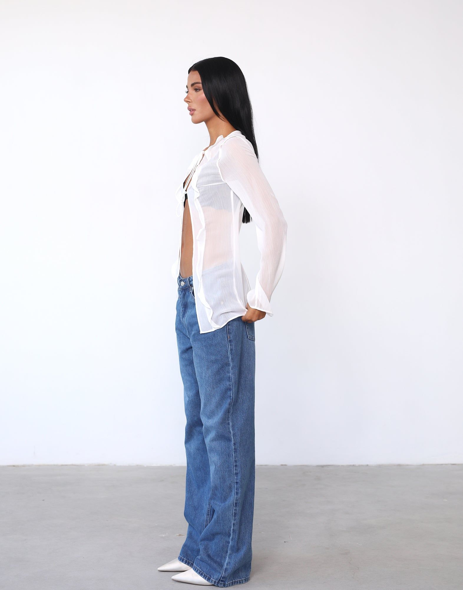 Barely There Tie Top (Porcelain) - By Lioness sold by Charcoal Clothing product image thumbnail 3