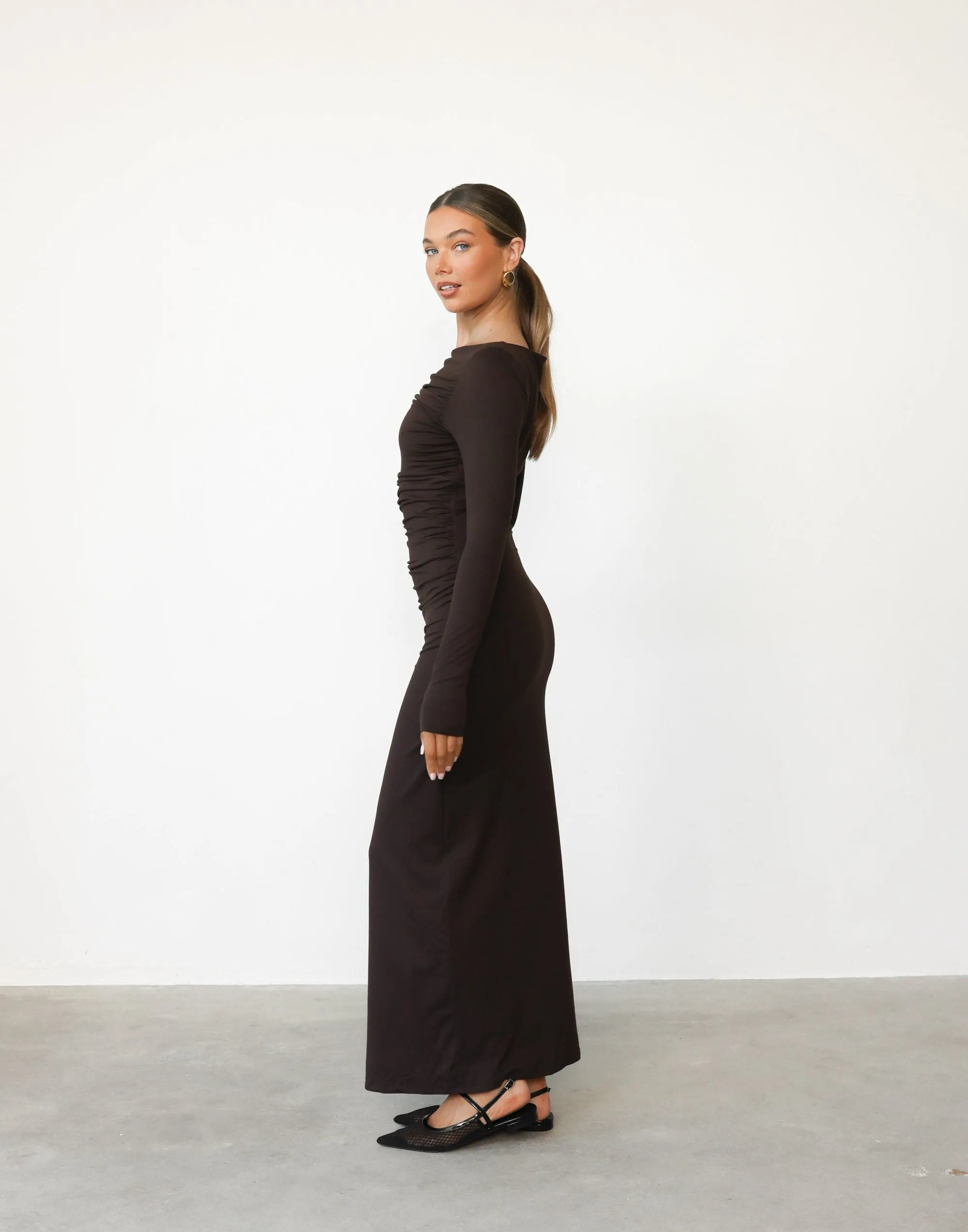 Natasha Maxi Dress (Chocolate) sold by Charcoal Clothing product image thumbnail 4