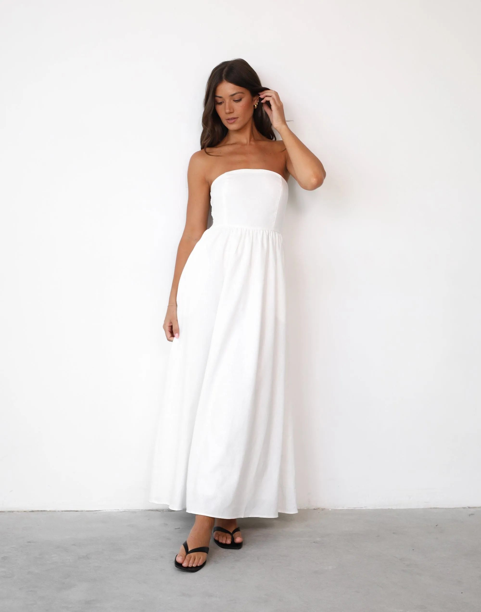 Lilith Maxi Dress (White) sold by Charcoal Clothing