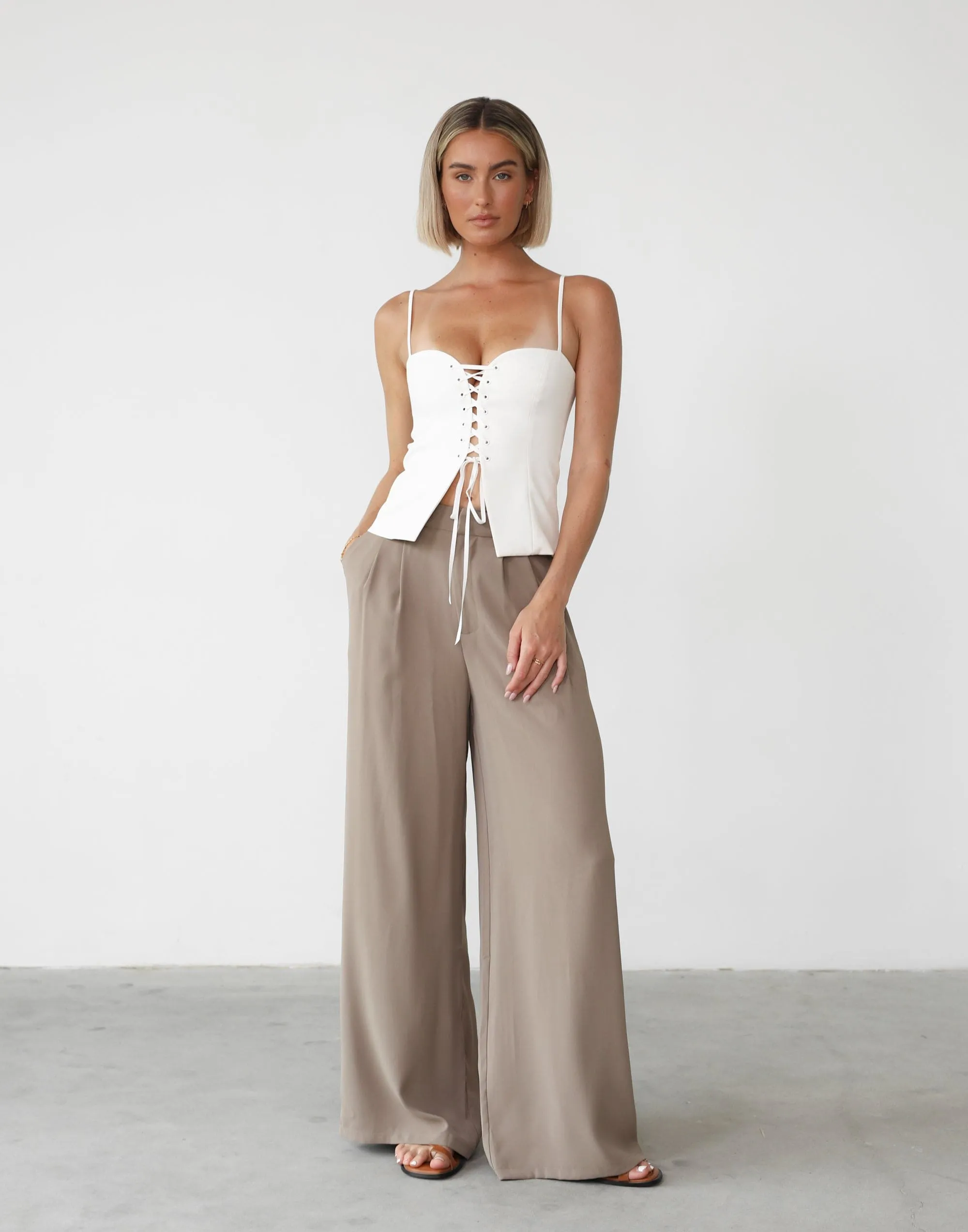 Adi Corset Top (Cream) sold by Charcoal Clothing product image thumbnail 2