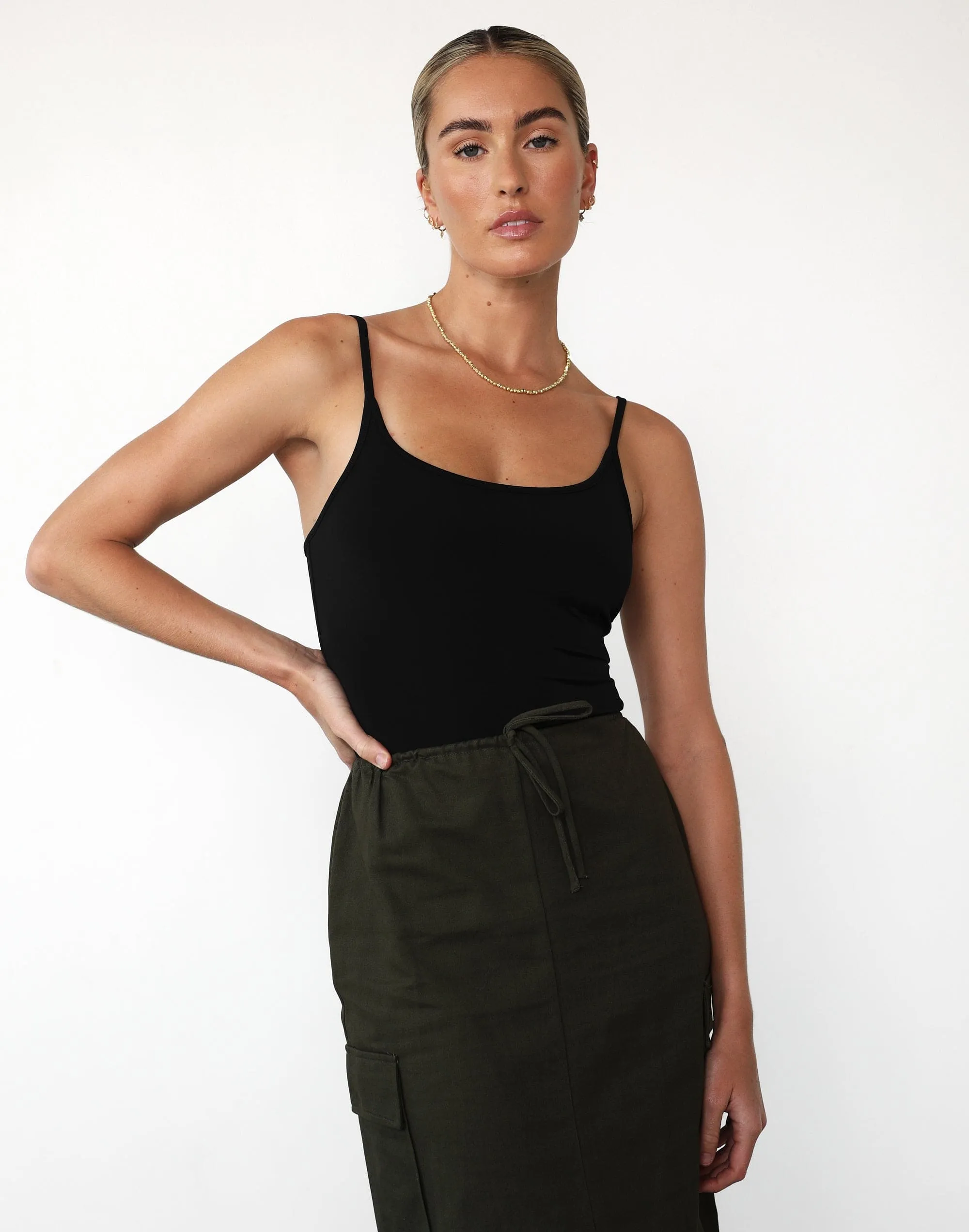 Not Now Maxi Skirt (Moss) sold by Charcoal Clothing product image thumbnail 5