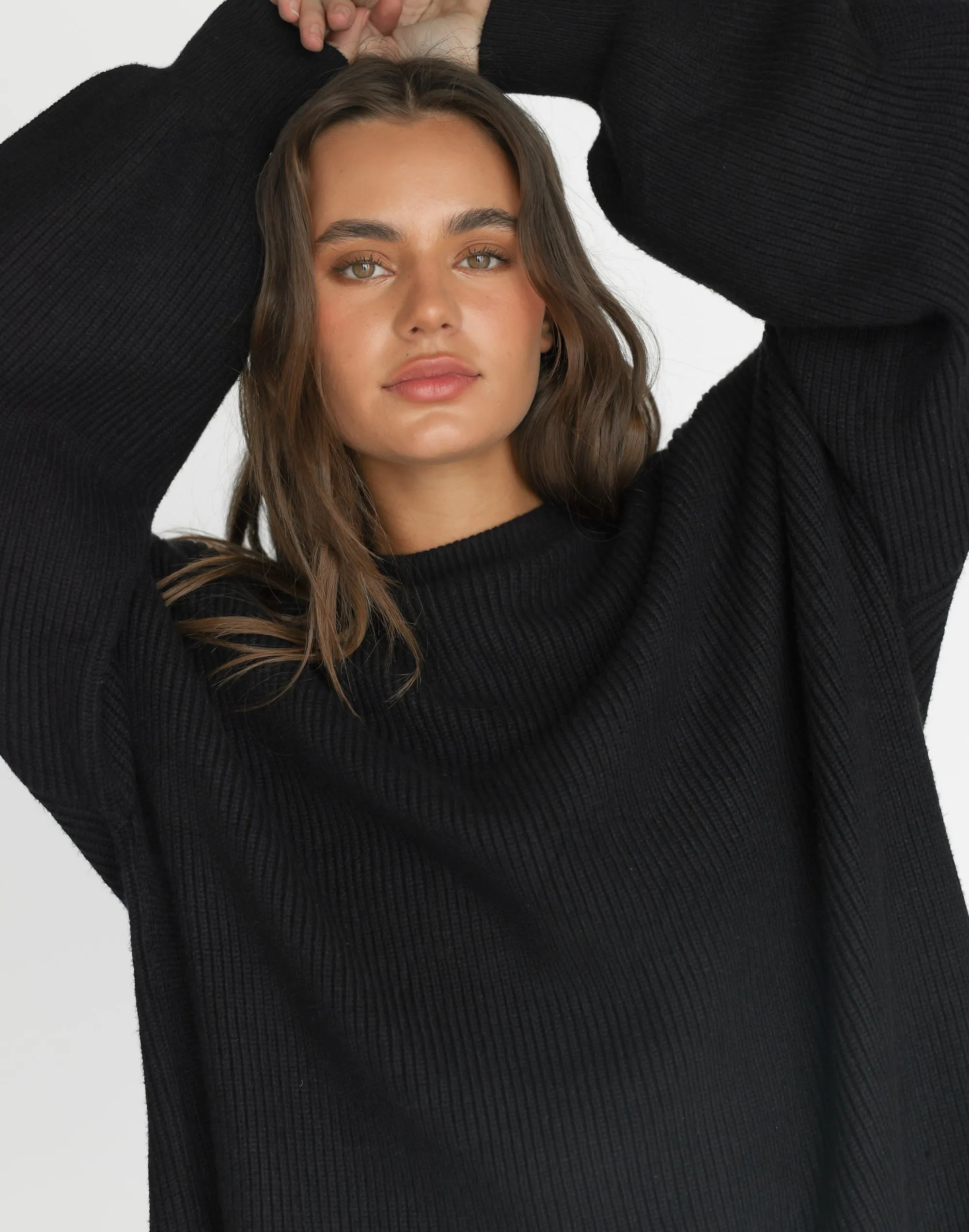 Cody Oversized Jumper (Black) sold by Charcoal Clothing