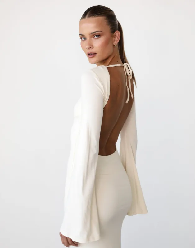 Carina Maxi Dress (Cream) sold by Charcoal Clothing