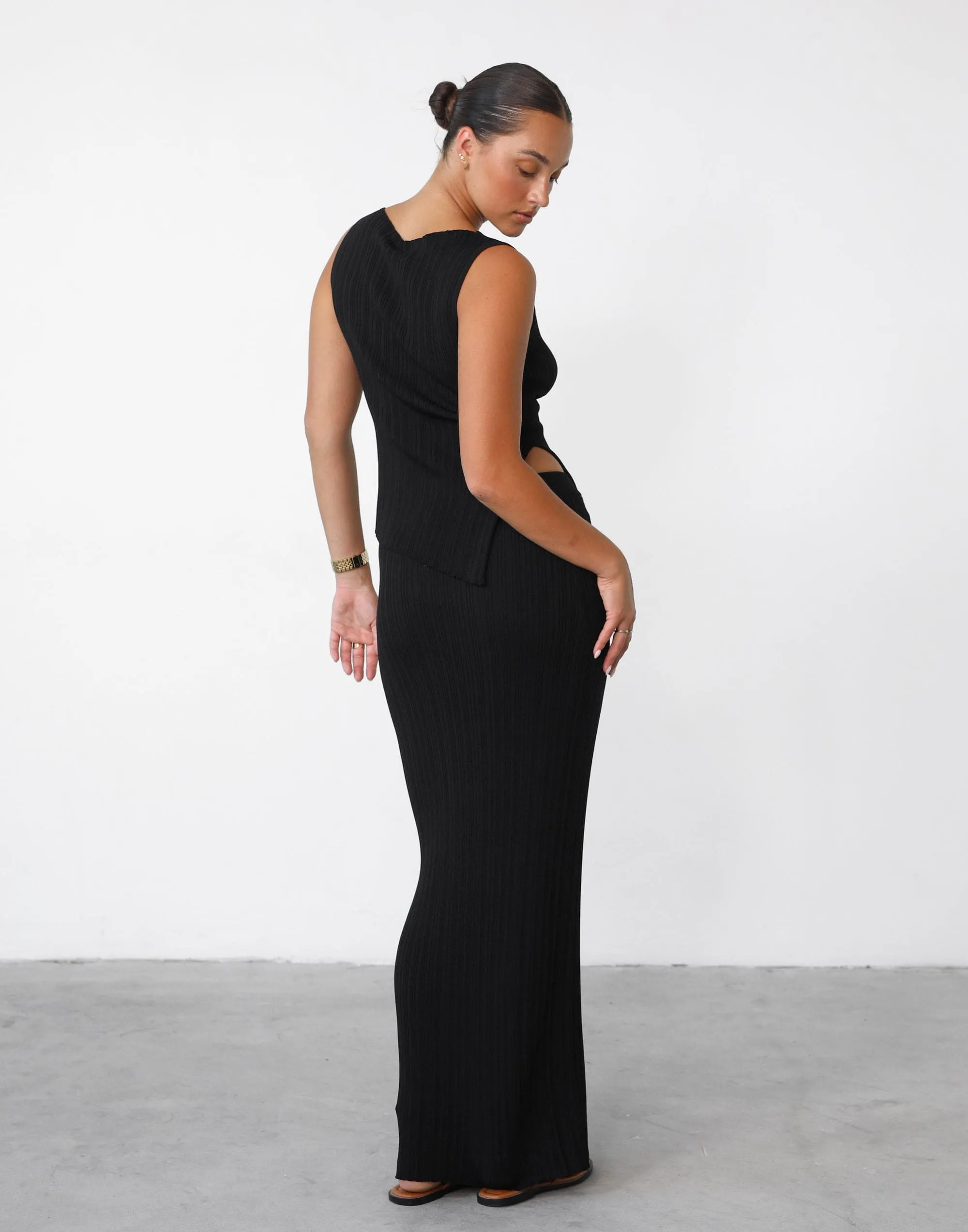 Kienna Maxi Skirt (Black) sold by Charcoal Clothing product image thumbnail 3