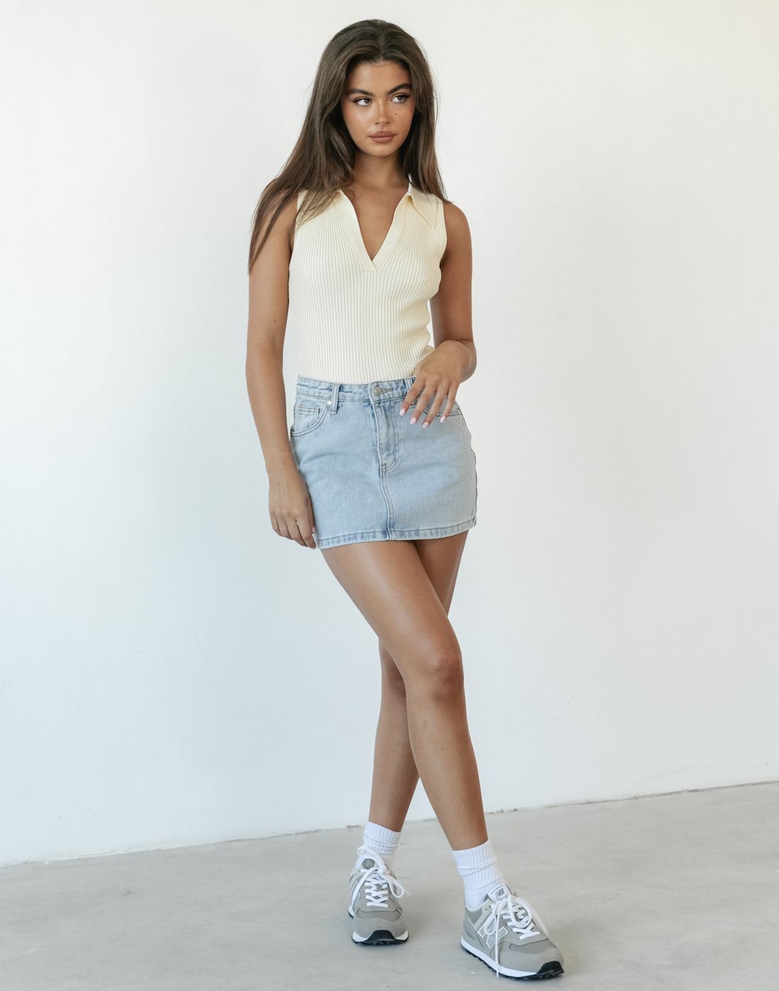 Nolan Knit Top (Cream) sold by Charcoal Clothing product image thumbnail 2