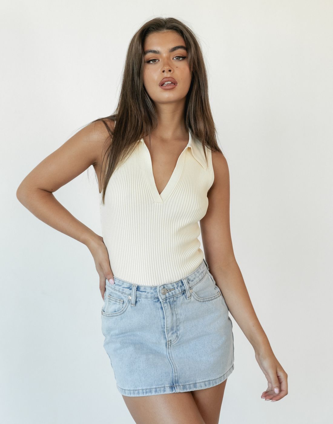 Nolan Knit Top (Cream) sold by Charcoal Clothing product image thumbnail 3