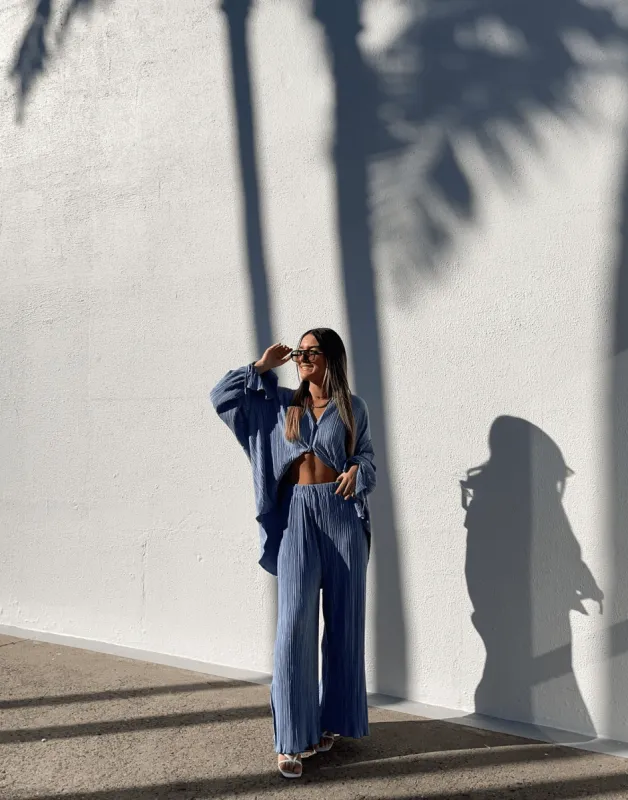 Sweet Serenity Pants (Steel Blue) sold by Charcoal Clothing