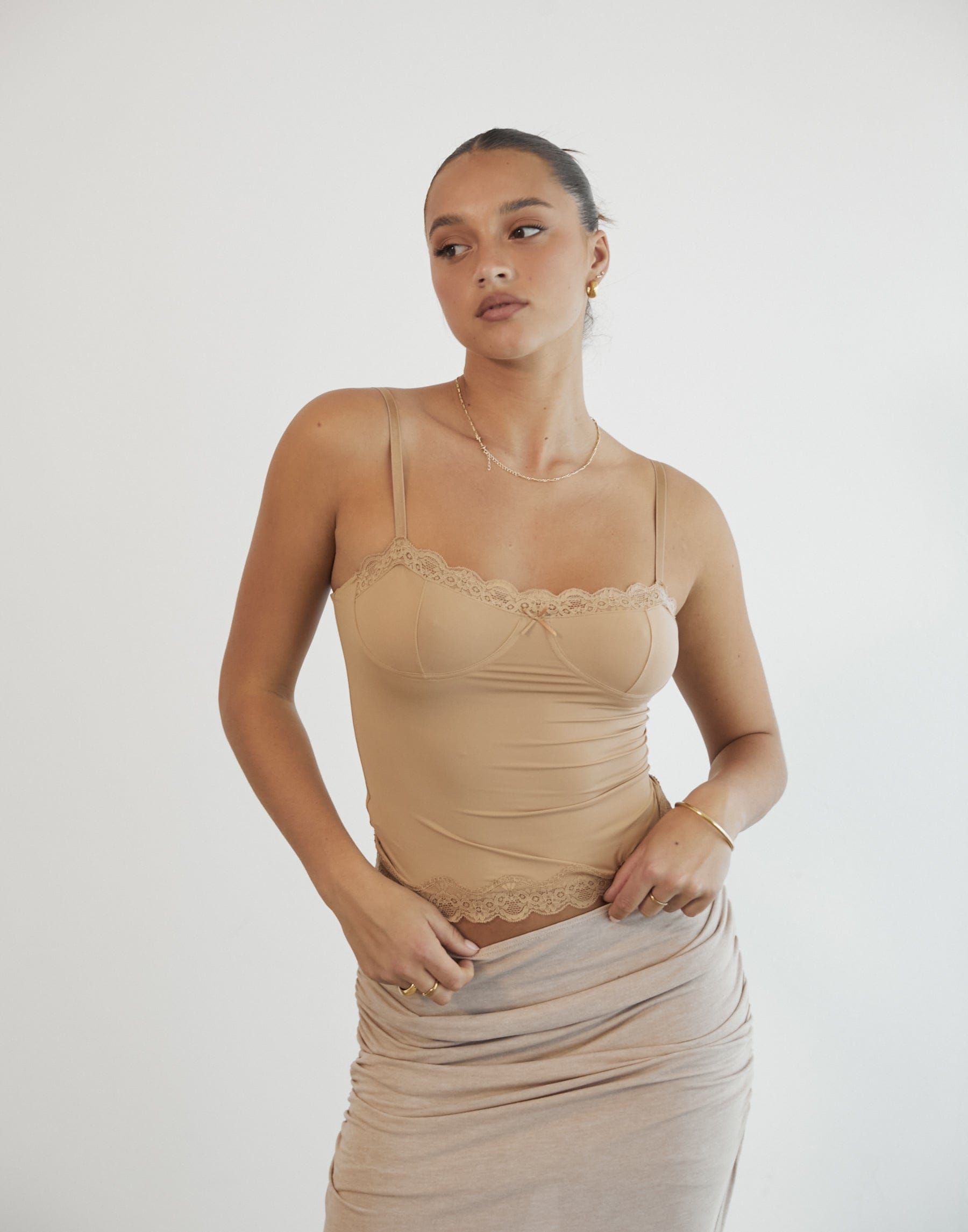 Top Model Cami (Tan) - By Lioness sold by Charcoal Clothing product image thumbnail 3