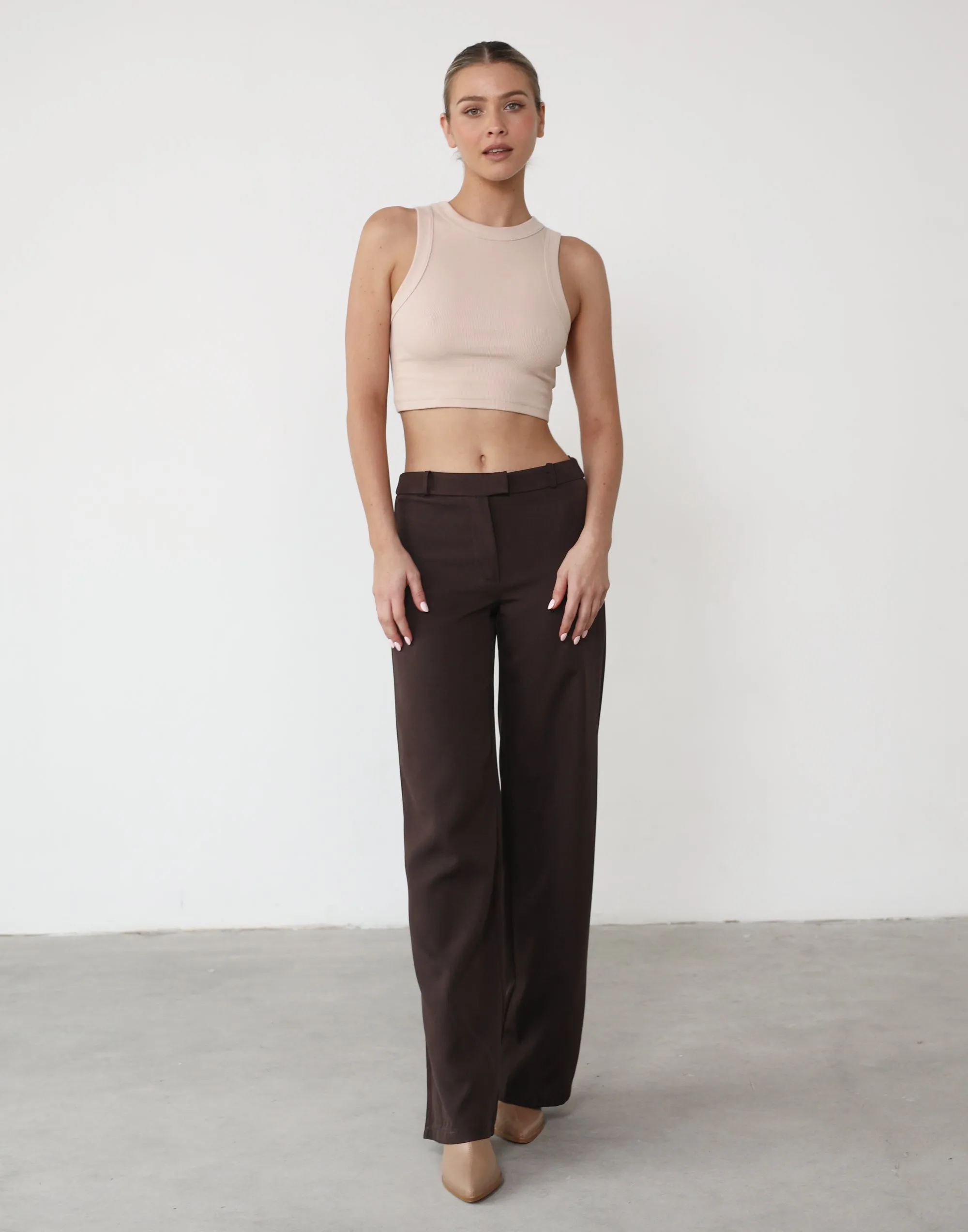 Kaia Rib Tank (Beige) sold by Charcoal Clothing product image thumbnail 3