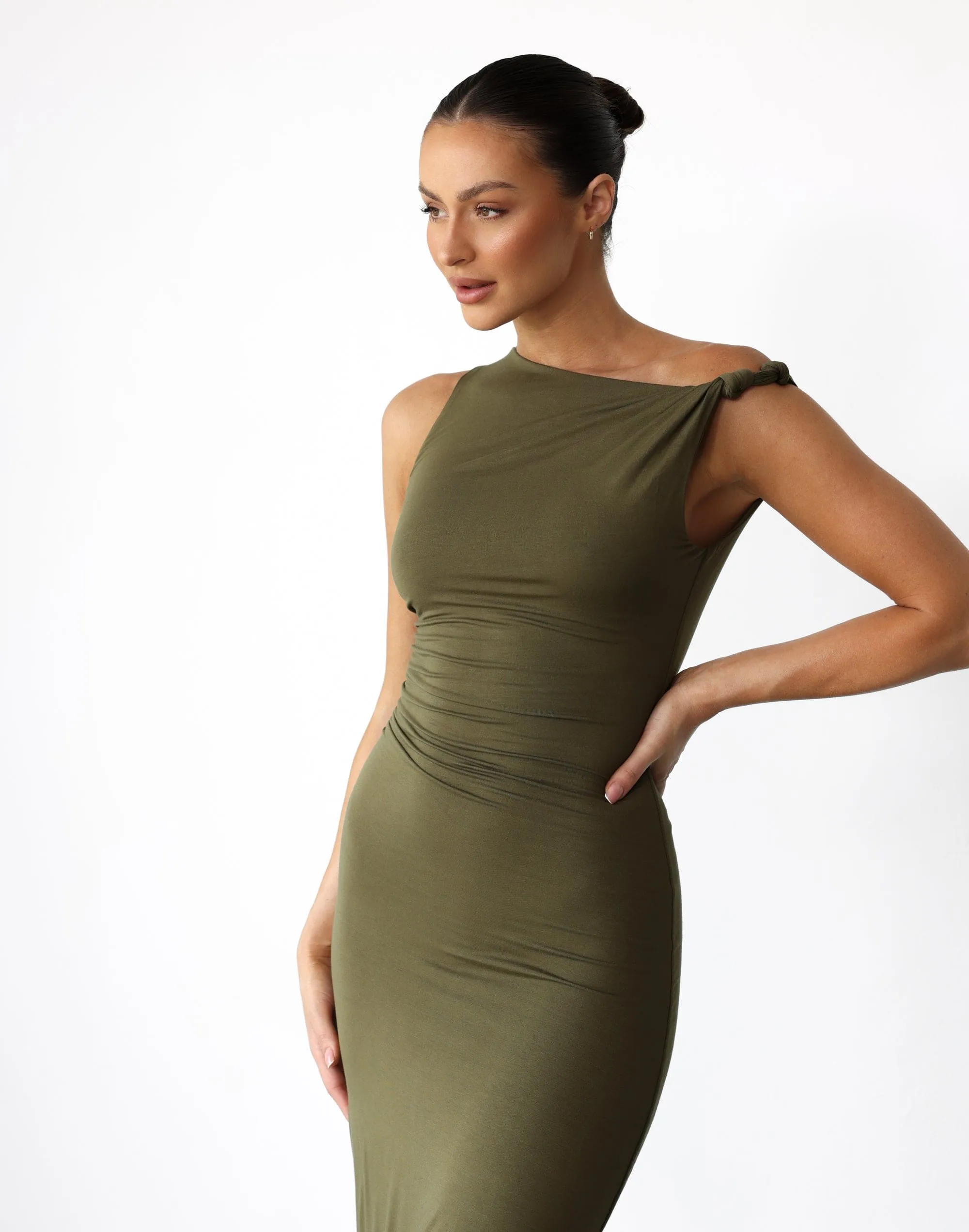 Sahana Maxi Dress (Khaki) sold by Charcoal Clothing product image thumbnail 3