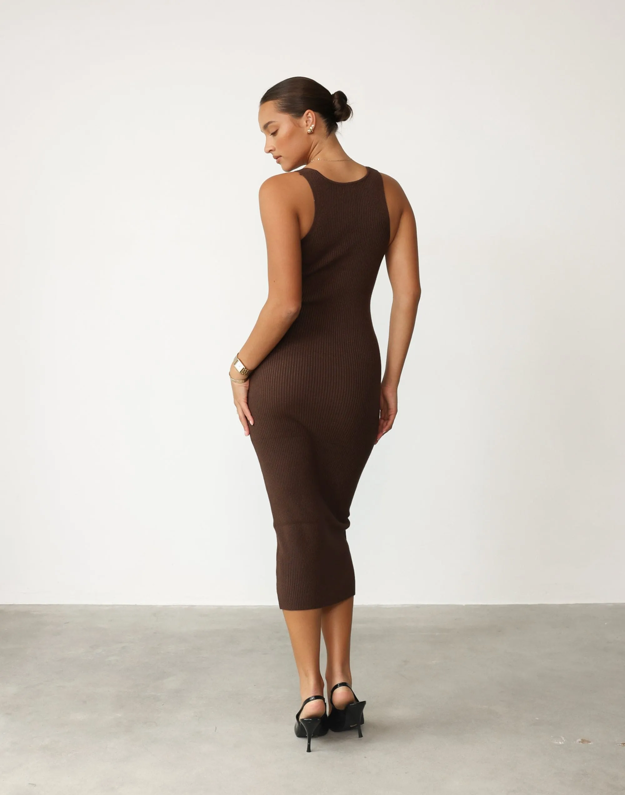 Mariam Midi Dress (Brown) sold by Charcoal Clothing product image thumbnail 5