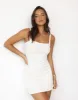 Deni Mini Dress (Cream) sold by Charcoal Clothing