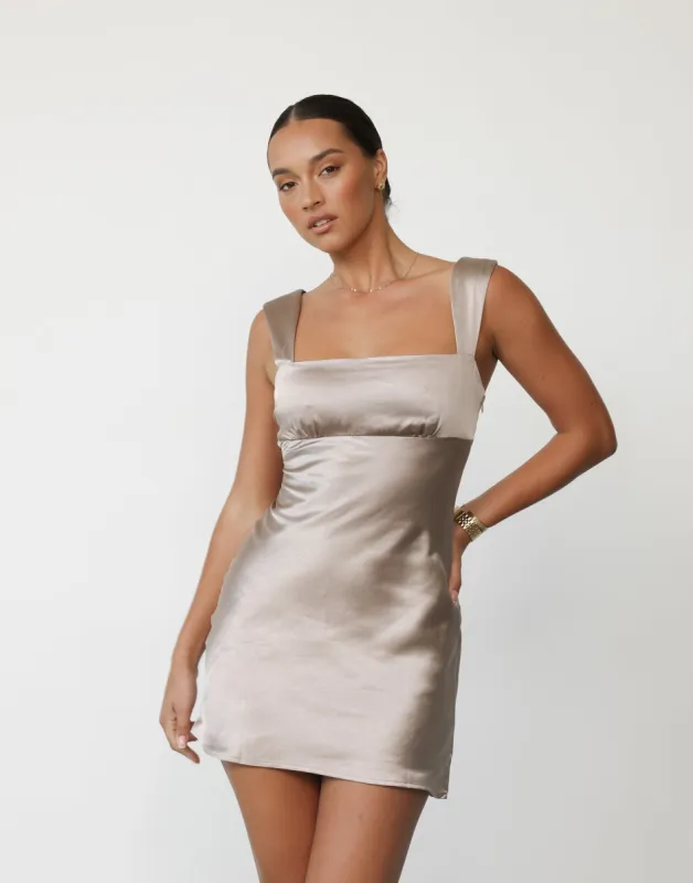 Mimosa Mini Dress (Ash) sold by Charcoal Clothing