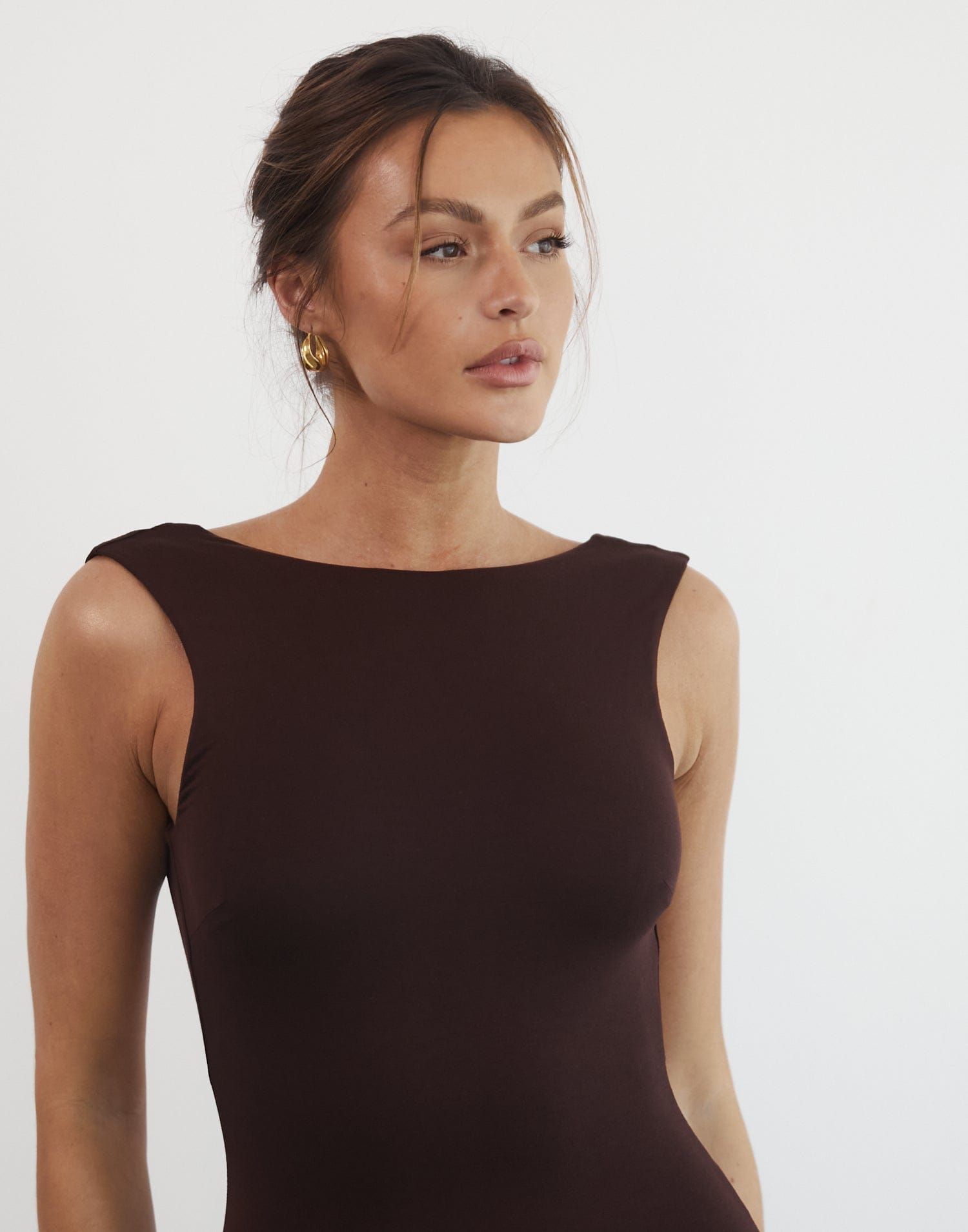 Luna Maxi Dress (Cocoa) sold by Charcoal Clothing product image thumbnail 5