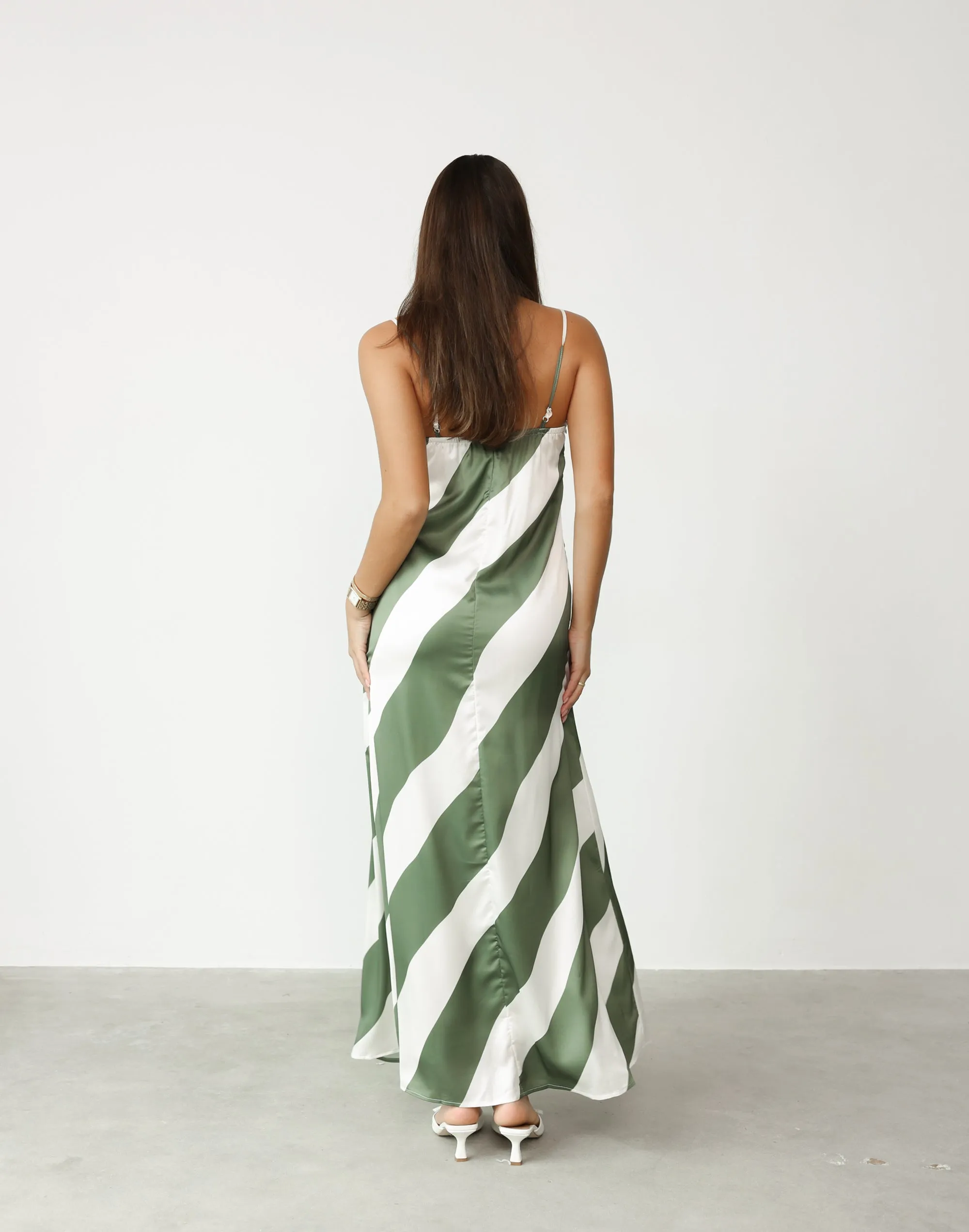 Kacey Maxi Dress (Khaki Stripe) sold by Charcoal Clothing product image thumbnail 4