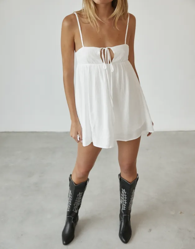Berlin Mini Dress (White) sold by Charcoal Clothing