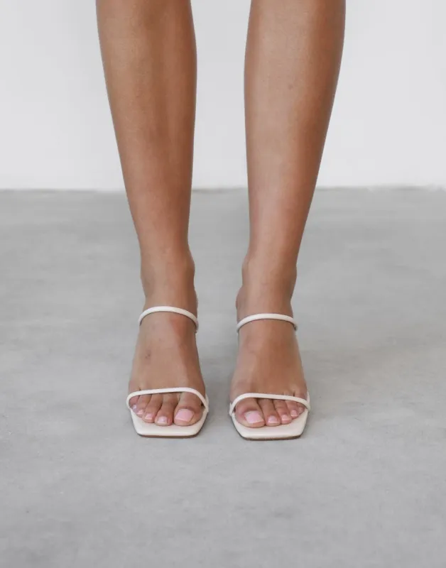 Kamila Heels (Chalk) - By Billini sold by Charcoal Clothing