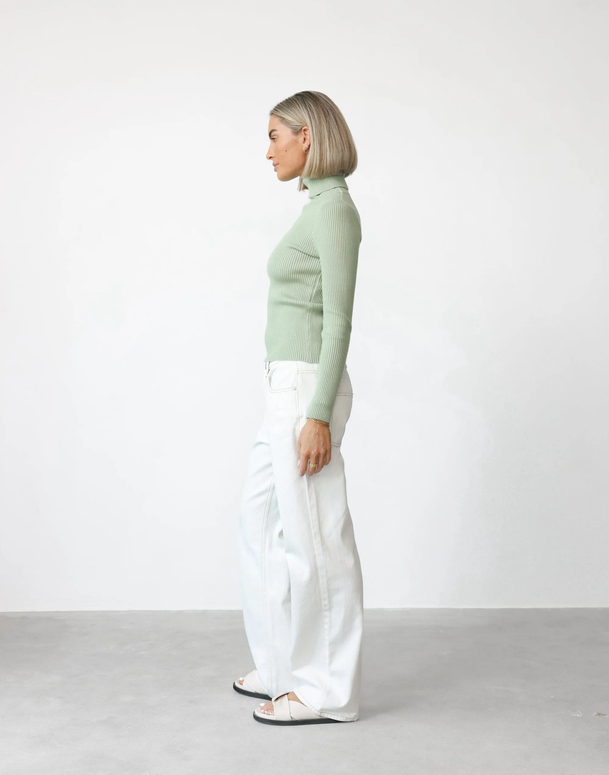 Davison Long Sleeve Top (Sage) sold by Charcoal Clothing product image thumbnail 3