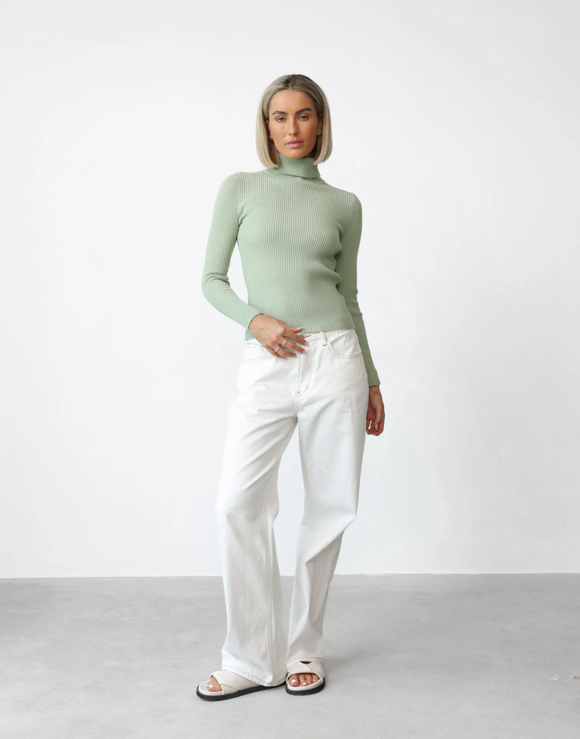 Davison Long Sleeve Top (Sage) sold by Charcoal Clothing product image thumbnail 5