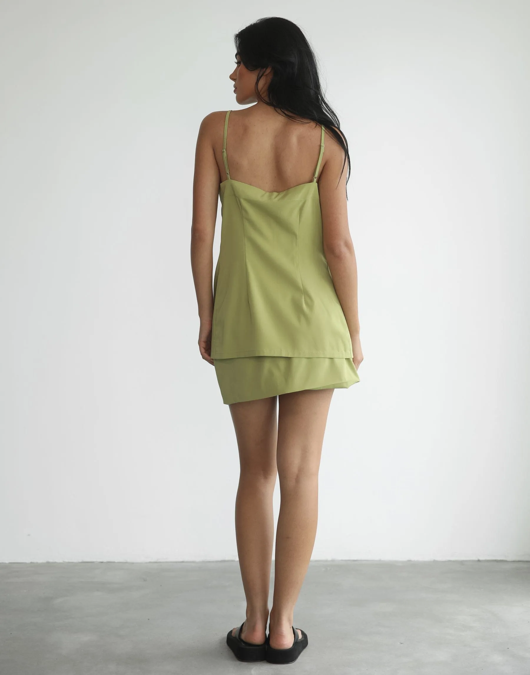 Orchid Mini Skirt (Olive) sold by Charcoal Clothing product image thumbnail 5