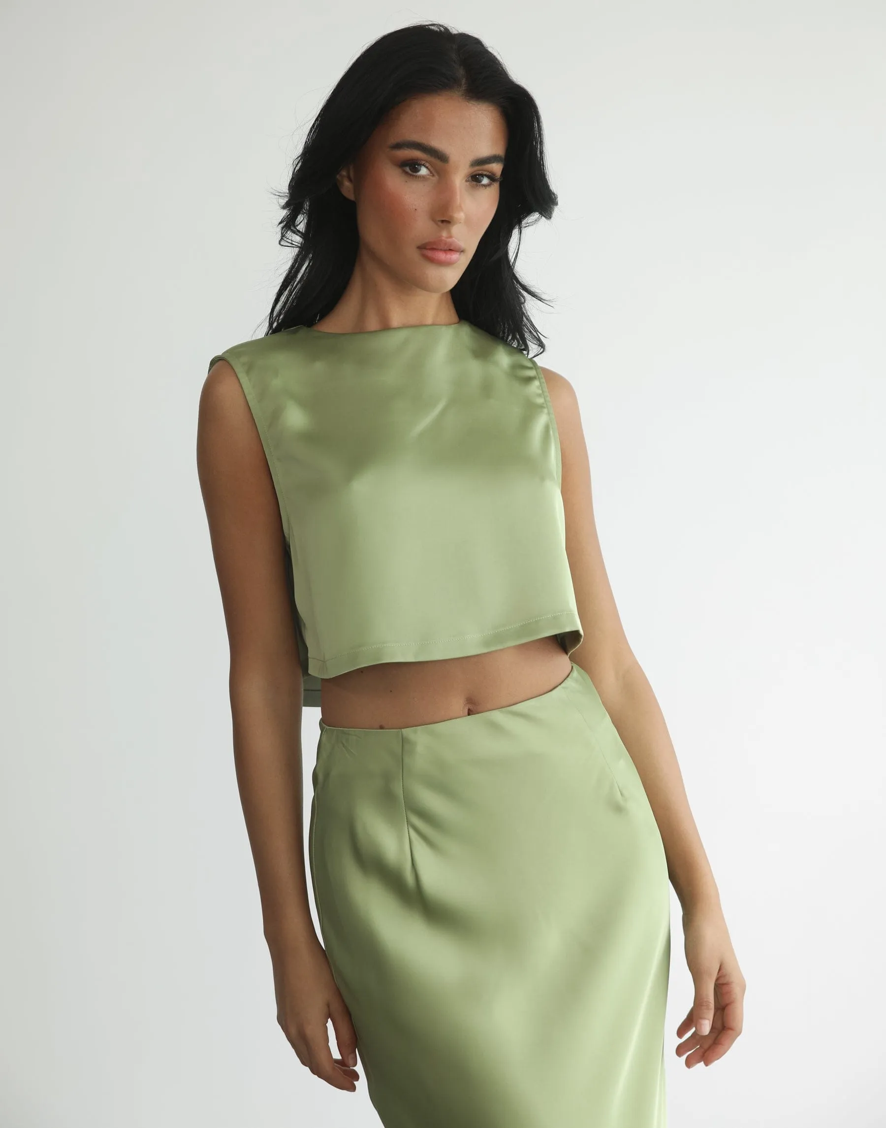 Sincerity Crop Top (Sage) sold by Charcoal Clothing product image thumbnail 4