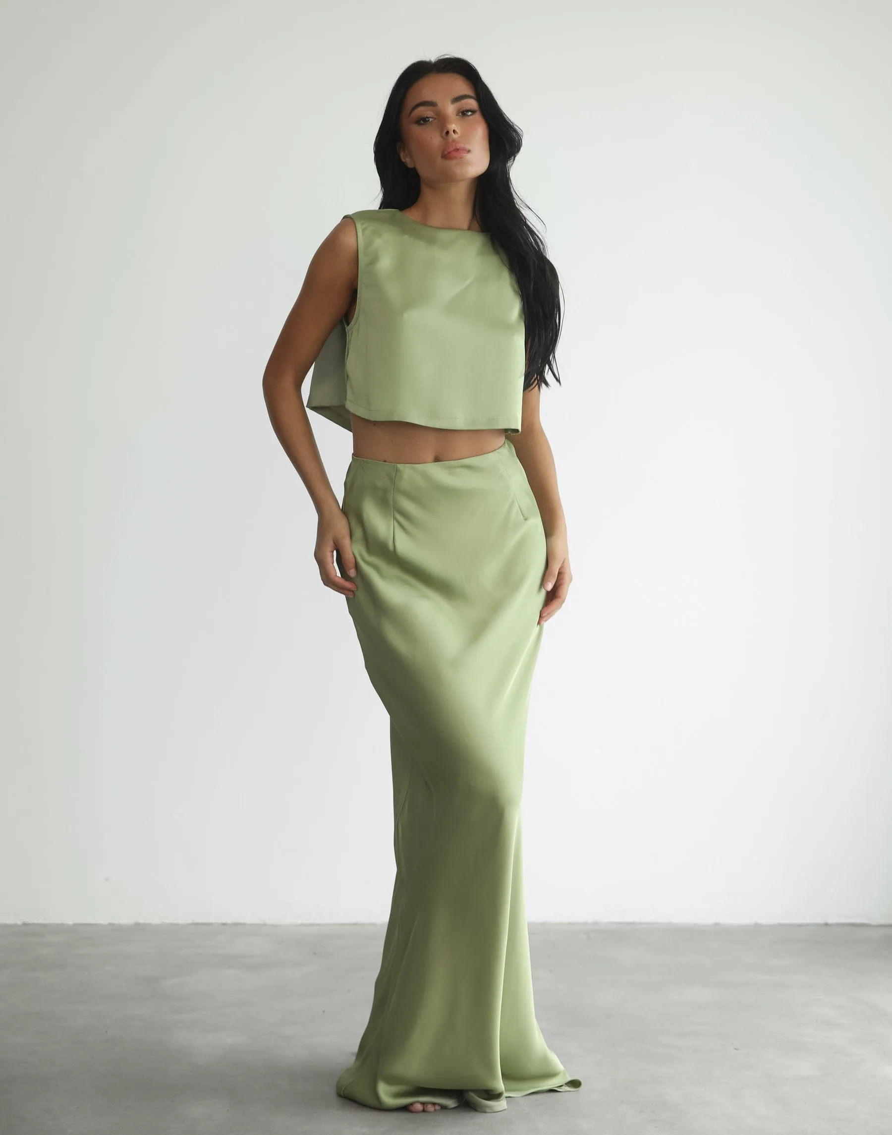 Sincerity Crop Top (Sage) sold by Charcoal Clothing product image thumbnail 2