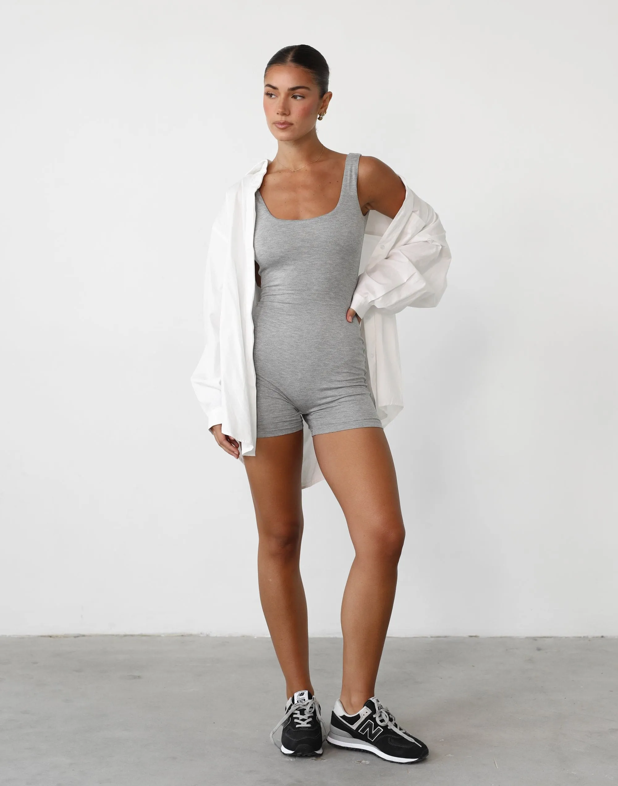 Amazia Playsuit (Grey Marle) sold by Charcoal Clothing product image thumbnail 3