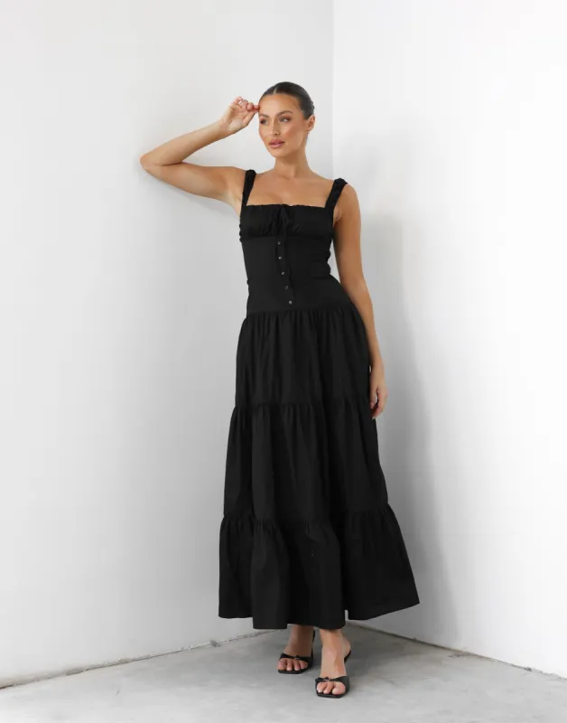 Heart Shaped Maxi (Onyx) - By Lioness sold by Charcoal Clothing