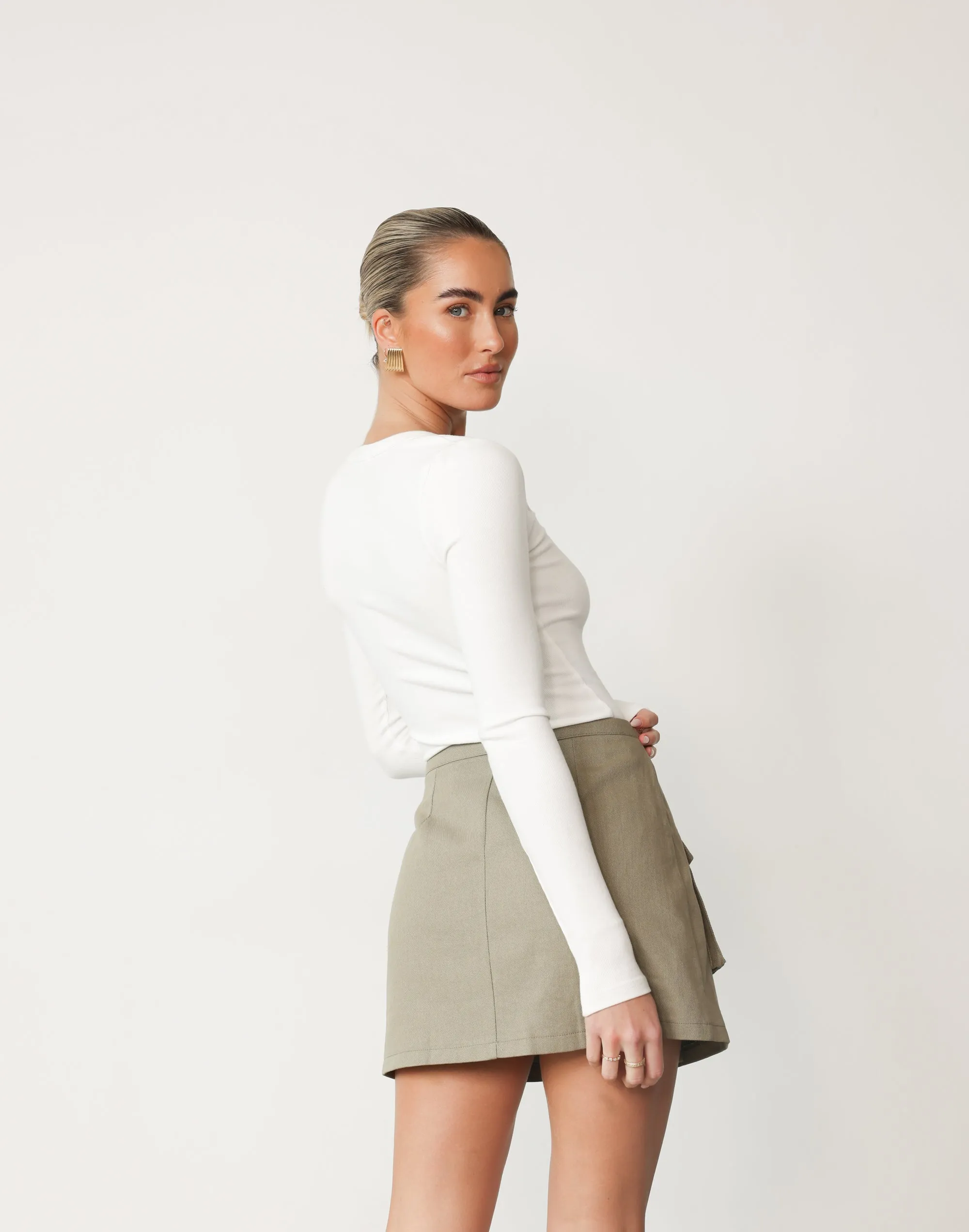 Kathleen Long Sleeve Top (White) sold by Charcoal Clothing product image thumbnail 5