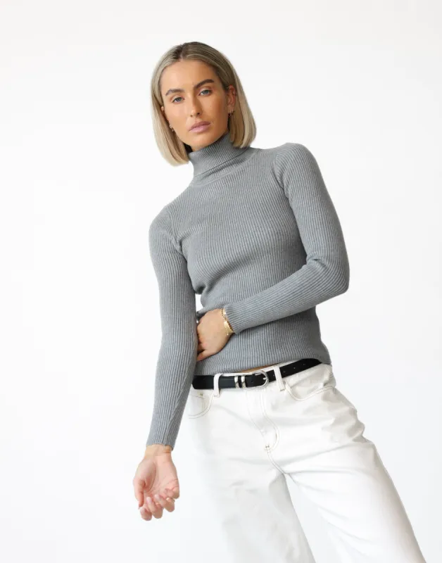 Davison Long Sleeve Top (Grey) sold by Charcoal Clothing