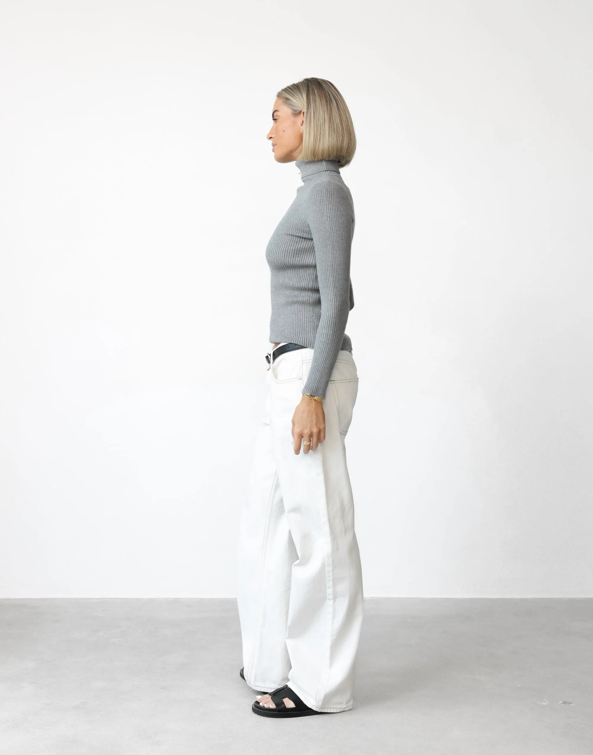 Davison Long Sleeve Top (Grey) sold by Charcoal Clothing product image thumbnail 3