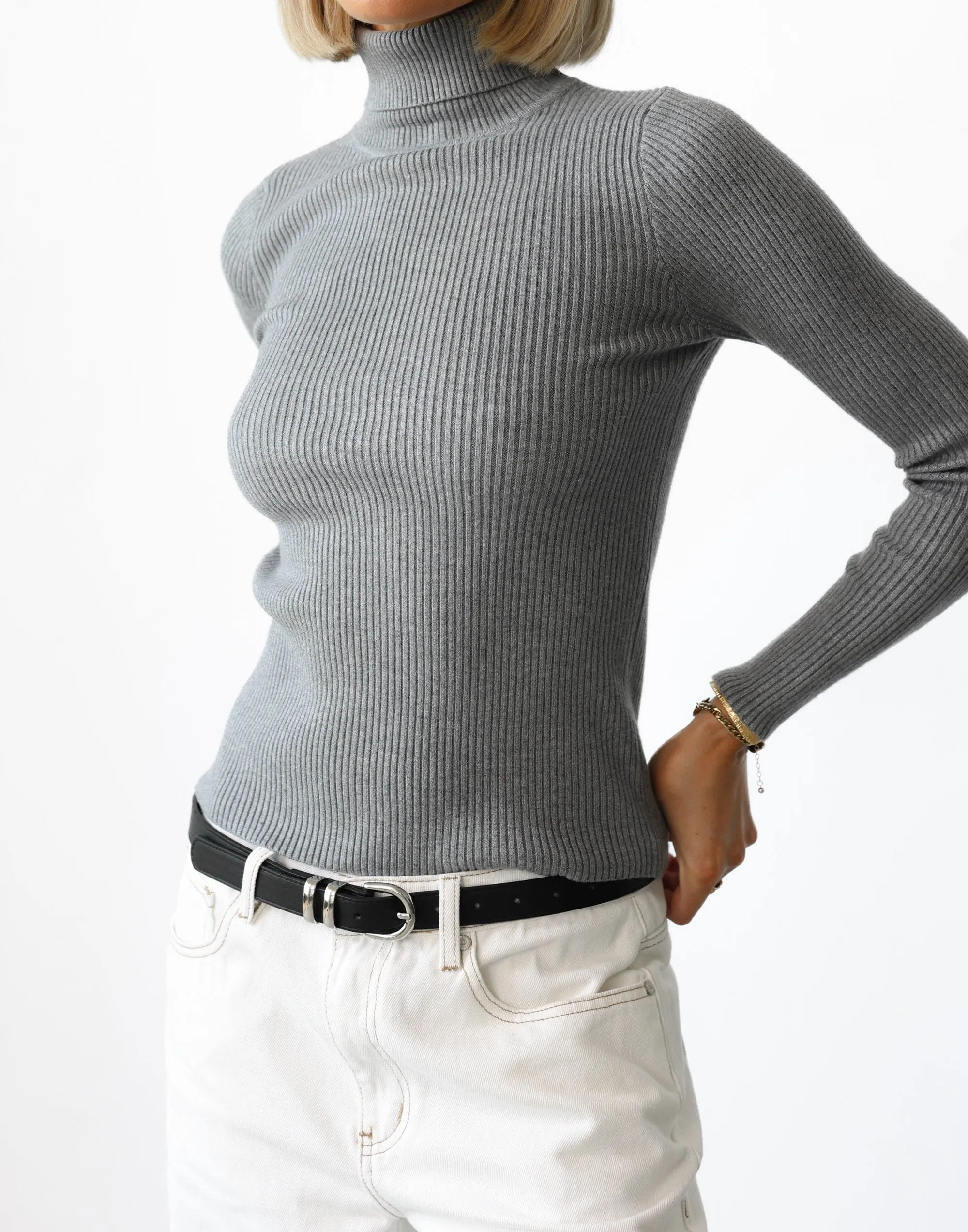 Davison Long Sleeve Top (Grey) sold by Charcoal Clothing product image thumbnail 4