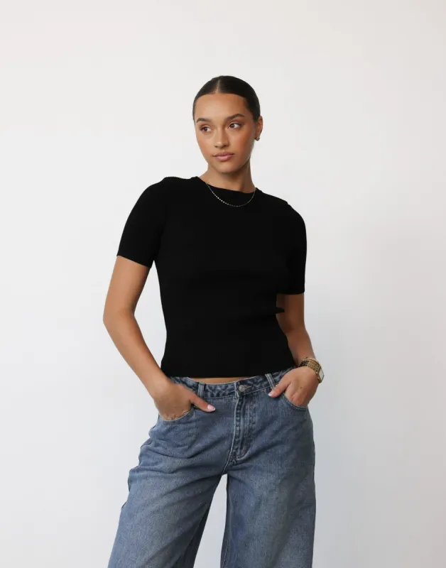Niya Top (Black) sold by Charcoal Clothing